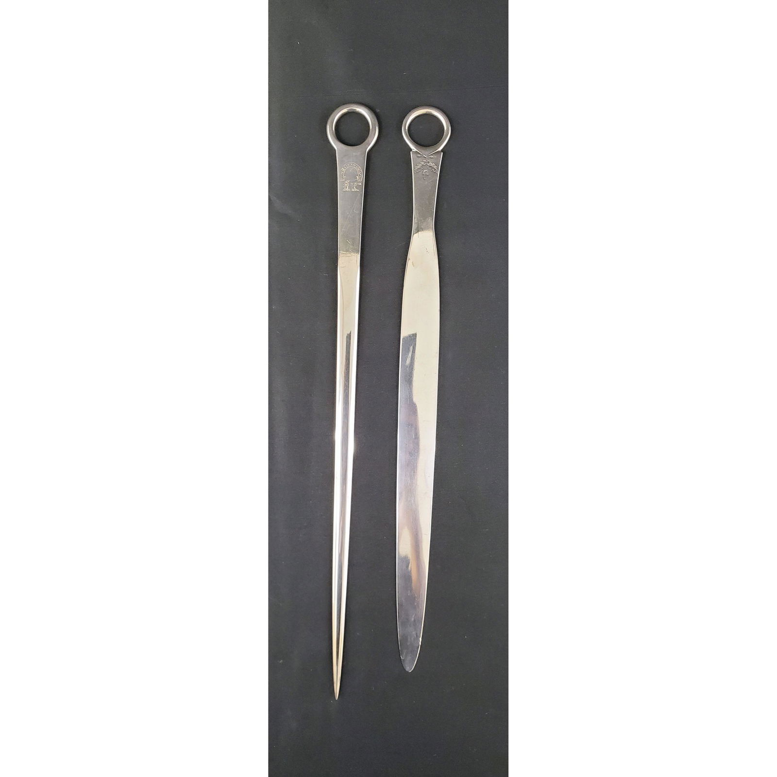 Pr Of Georgian Sterling Silver Skewers 19th C 184 Grams (1 of 7)