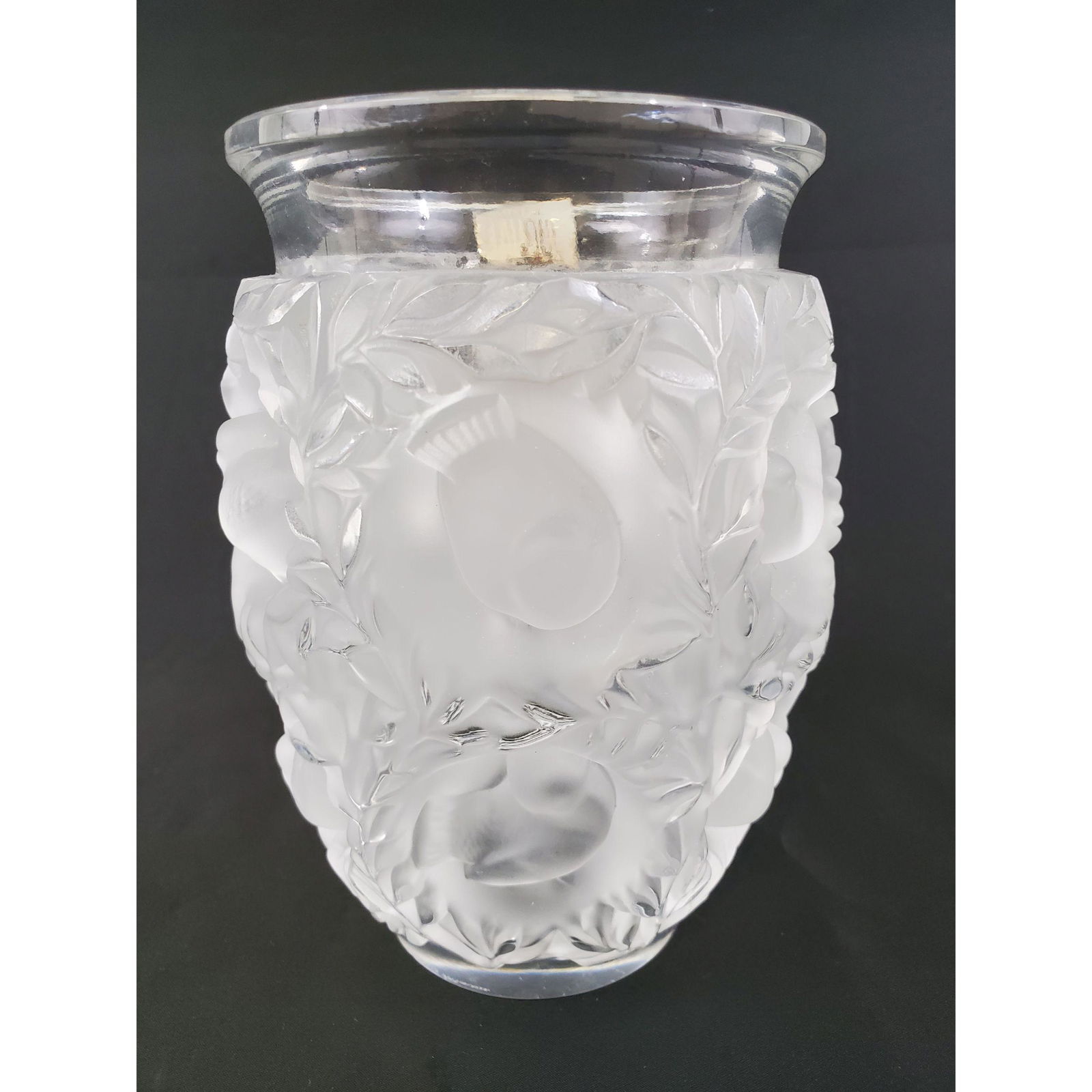 Signed Lalique France Vase with Birds (1 of 14)