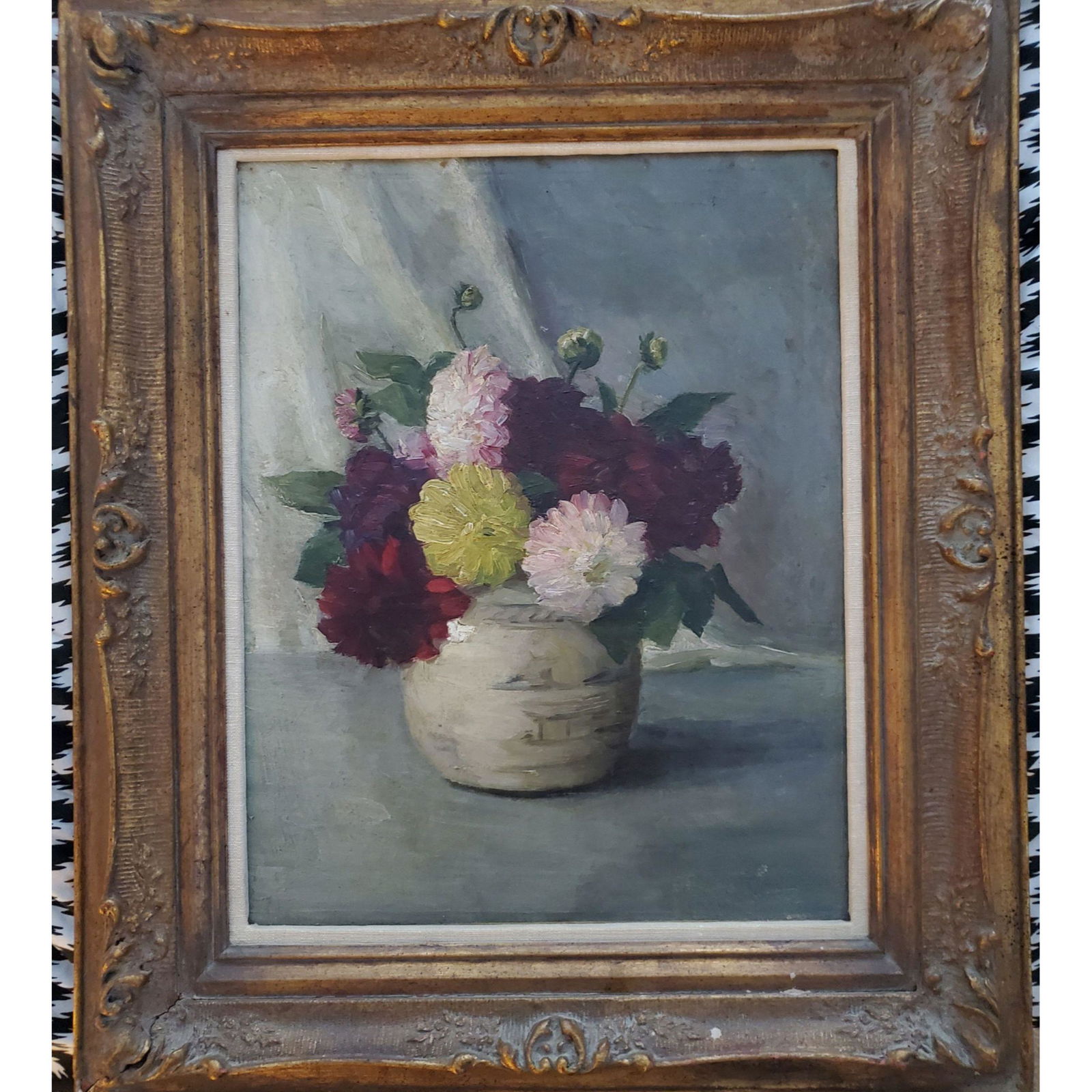 Frank Benson Still Life Painting 1862-1951 American: Frank W Benson 1862-1951 Still Life Painting. Measures 20" x 16". Frank Weston Benson (1862 - 1951)Frank Weston Benson was active/lived in Massachusetts. Frank Benson is known for landscape, portrait,