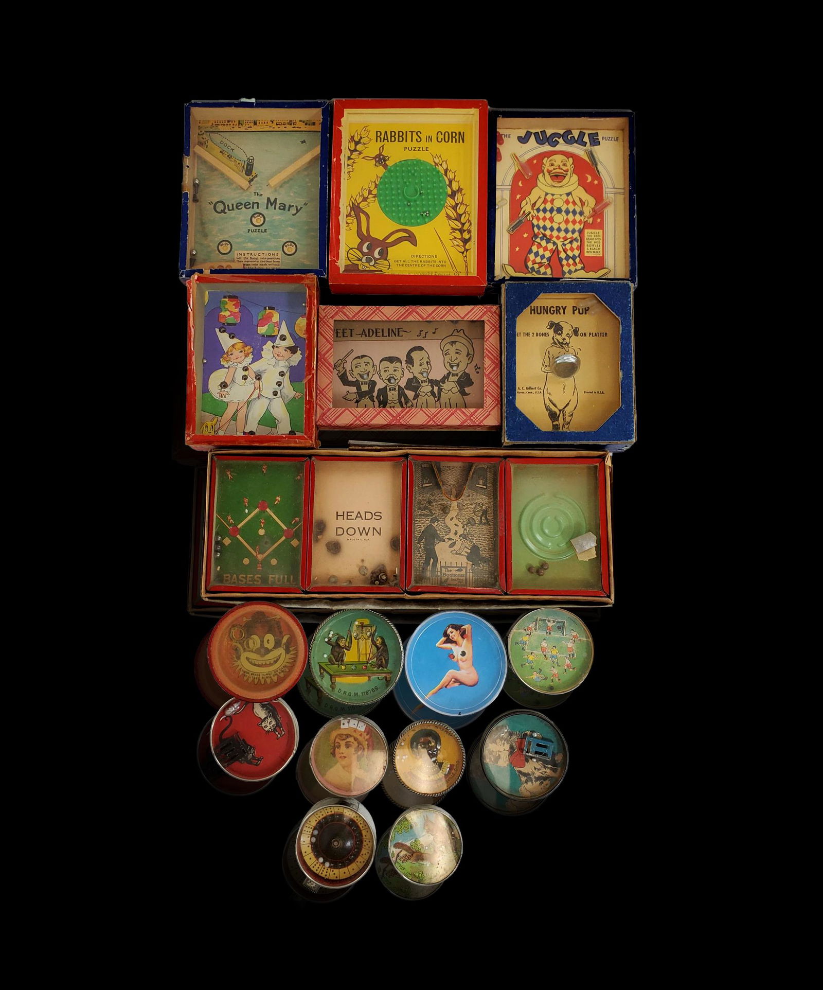 Lot of 20 vintage game puzzles various sizes. (1 of 15)