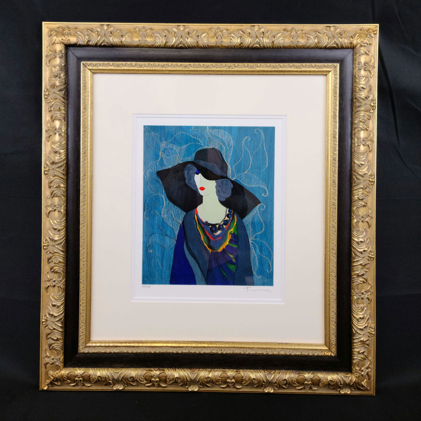 Signed Itzchak Tarkay Serigraph SARAFINA (1 of 9)