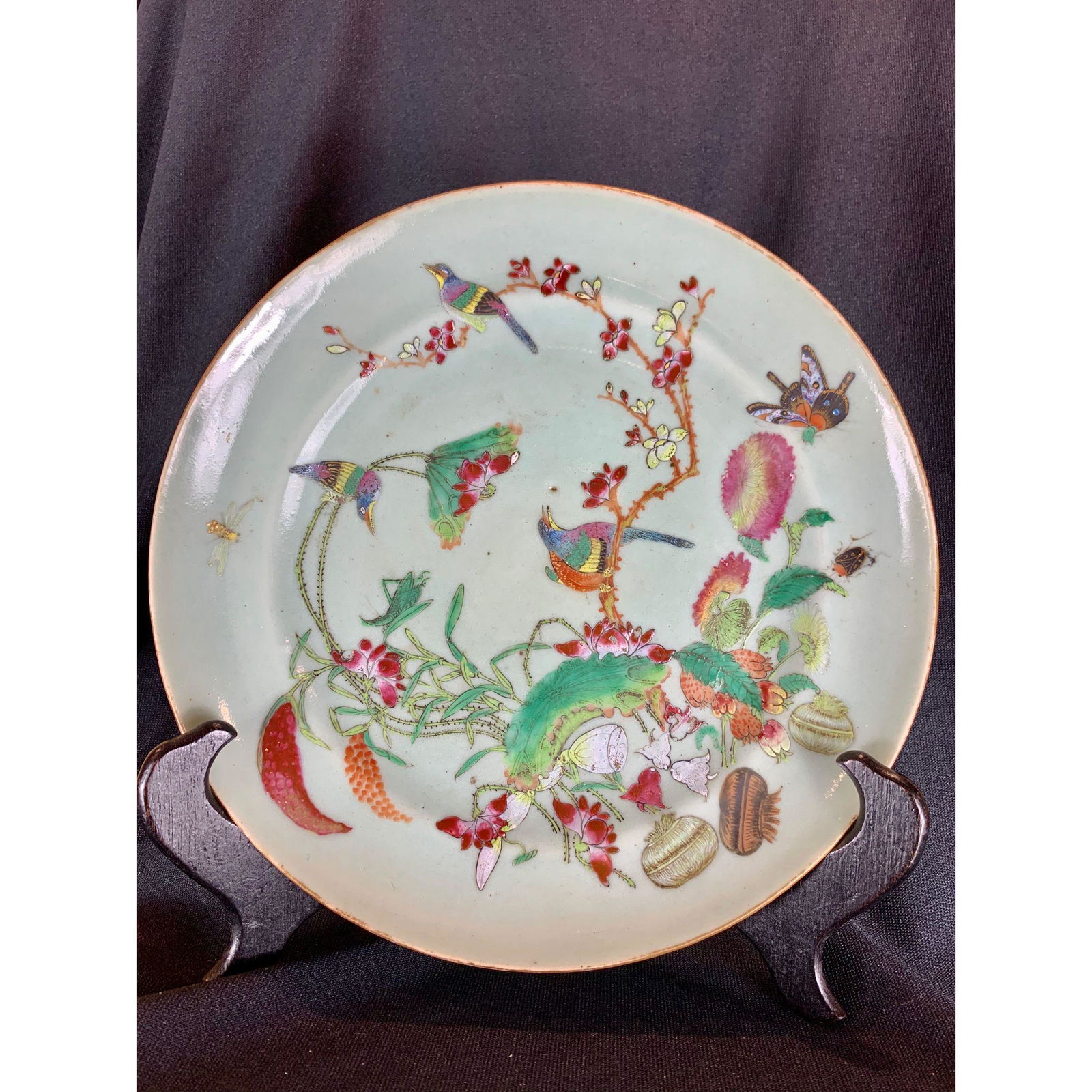 Rare Chinese porcelain Qianlong Period 18th c birds Etc (1 of 12)