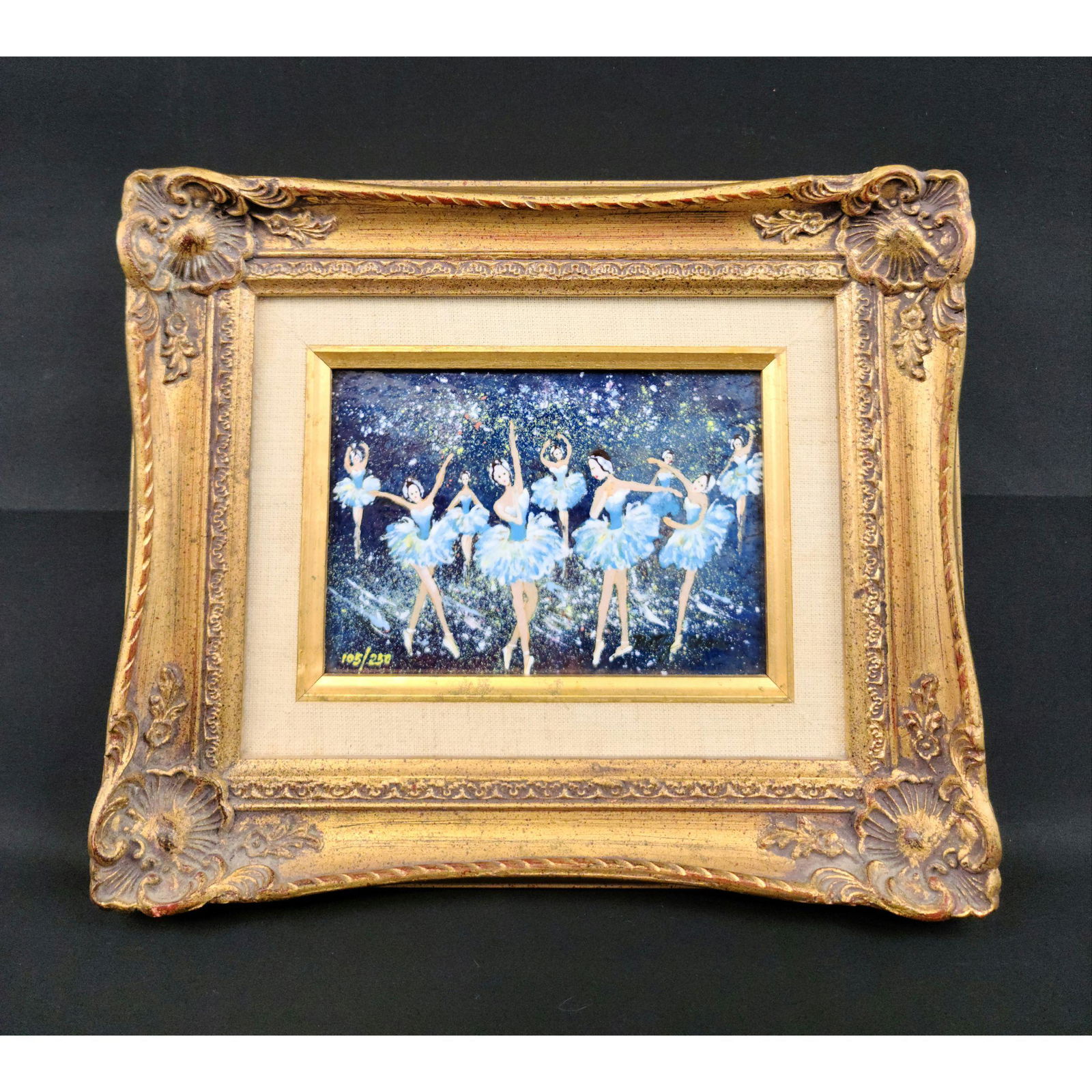 Signed Betty Chou Enamel on Copper Painting 105/250 (1 of 7)