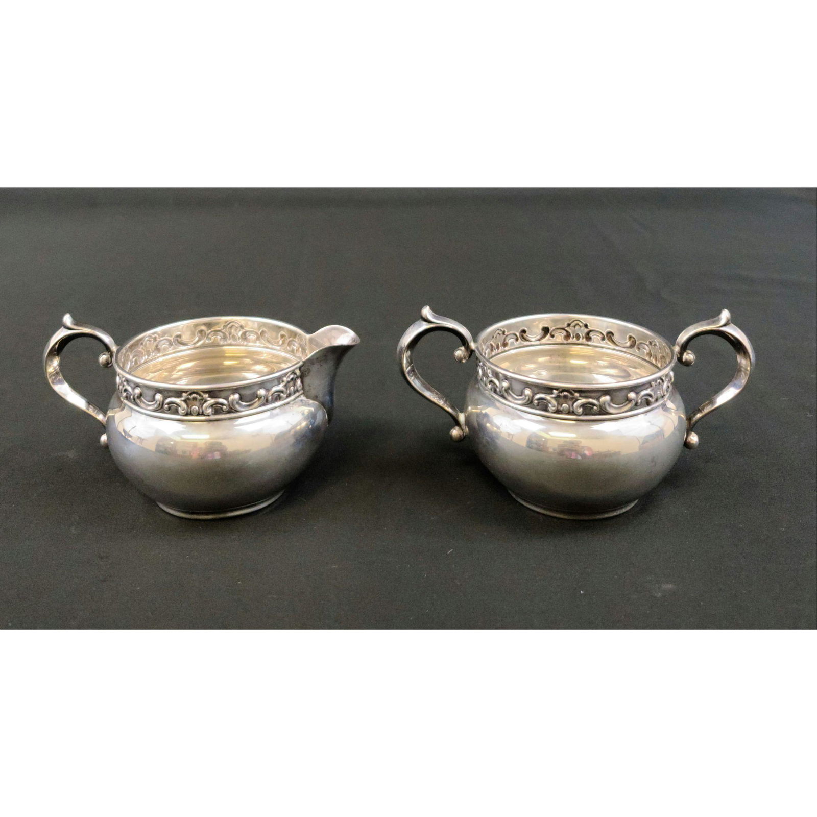 Gorham Sterling Silver Creamer And Sugar 165 Grams (1 of 6)