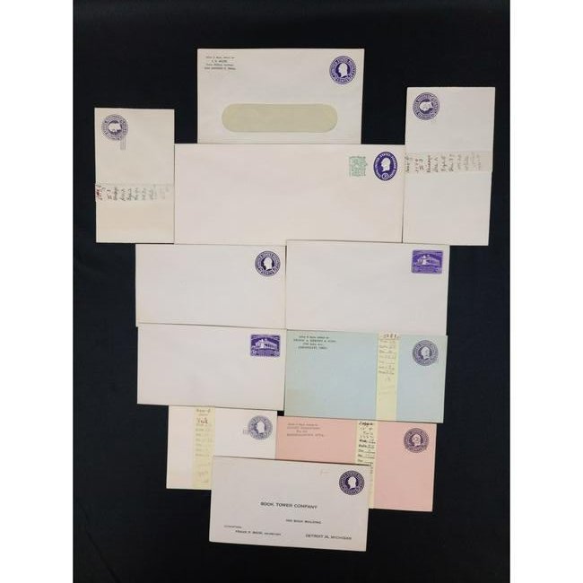11 Antique Stationery Postage Stamp Envelopes Unused (1 of 7)