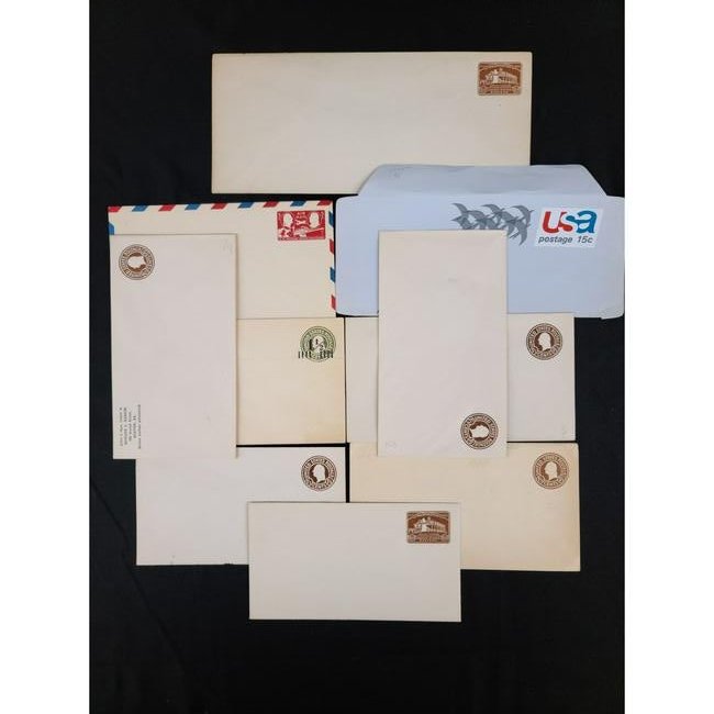 10 Antique Stationery Postage Stamp Envelopes Unused (1 of 7)