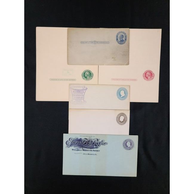 6 Antique Stationery Postage Stamp Envelopes Unused (1 of 7)