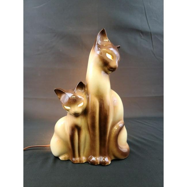 Vintage Knoll TV Cat Lamp (1 of 4)