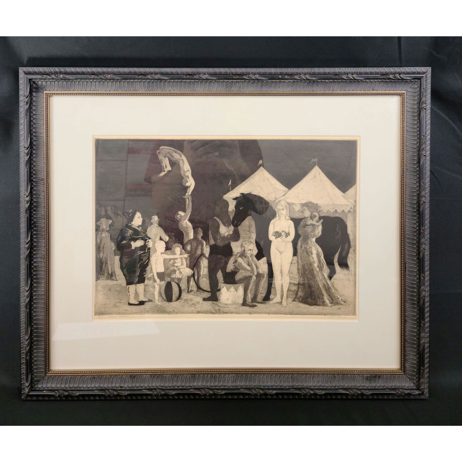Signed T. James Ferrell Engraving "Circus" (1 of 10)