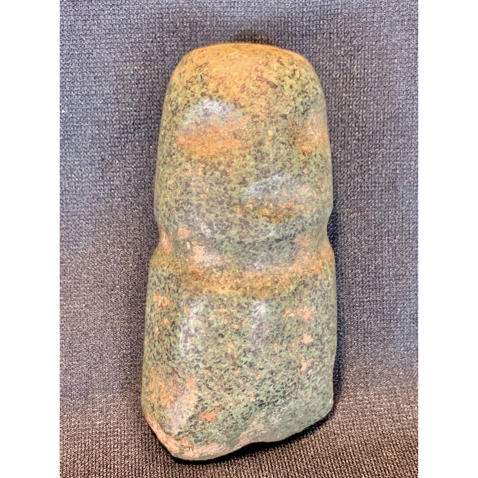 A rare Pre Colombian Meszcala Guerrero ax deity, carved (1 of 16)