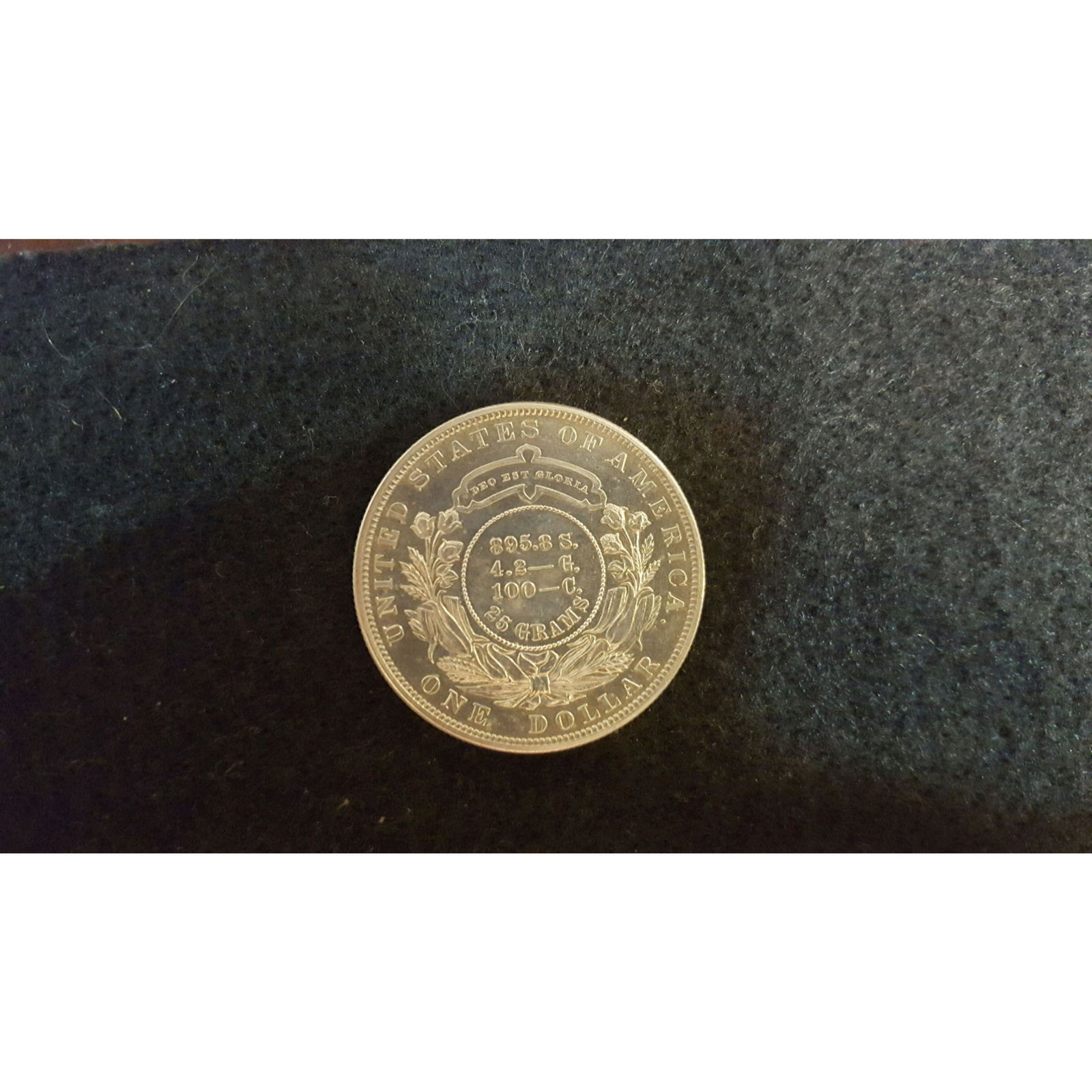 1879 Metric Pattern Coin (Judd #1617-25 gram Goloid all (1 of 5)