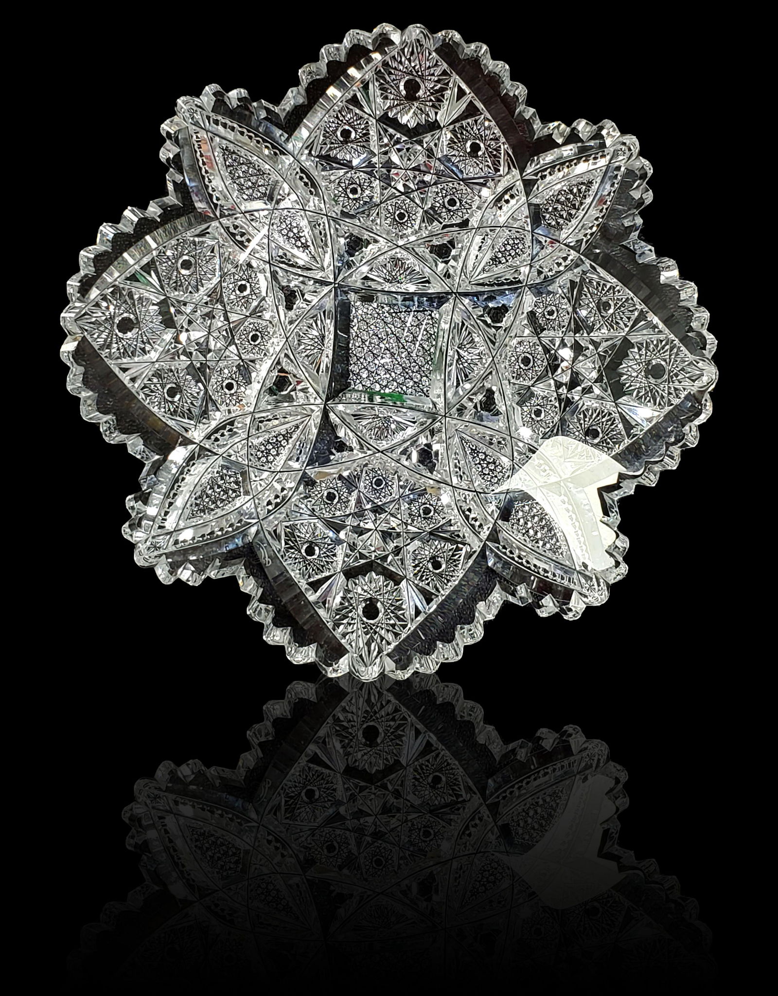 Libbey Marcella pattern cut glass plate RARE pattern (1 of 12)