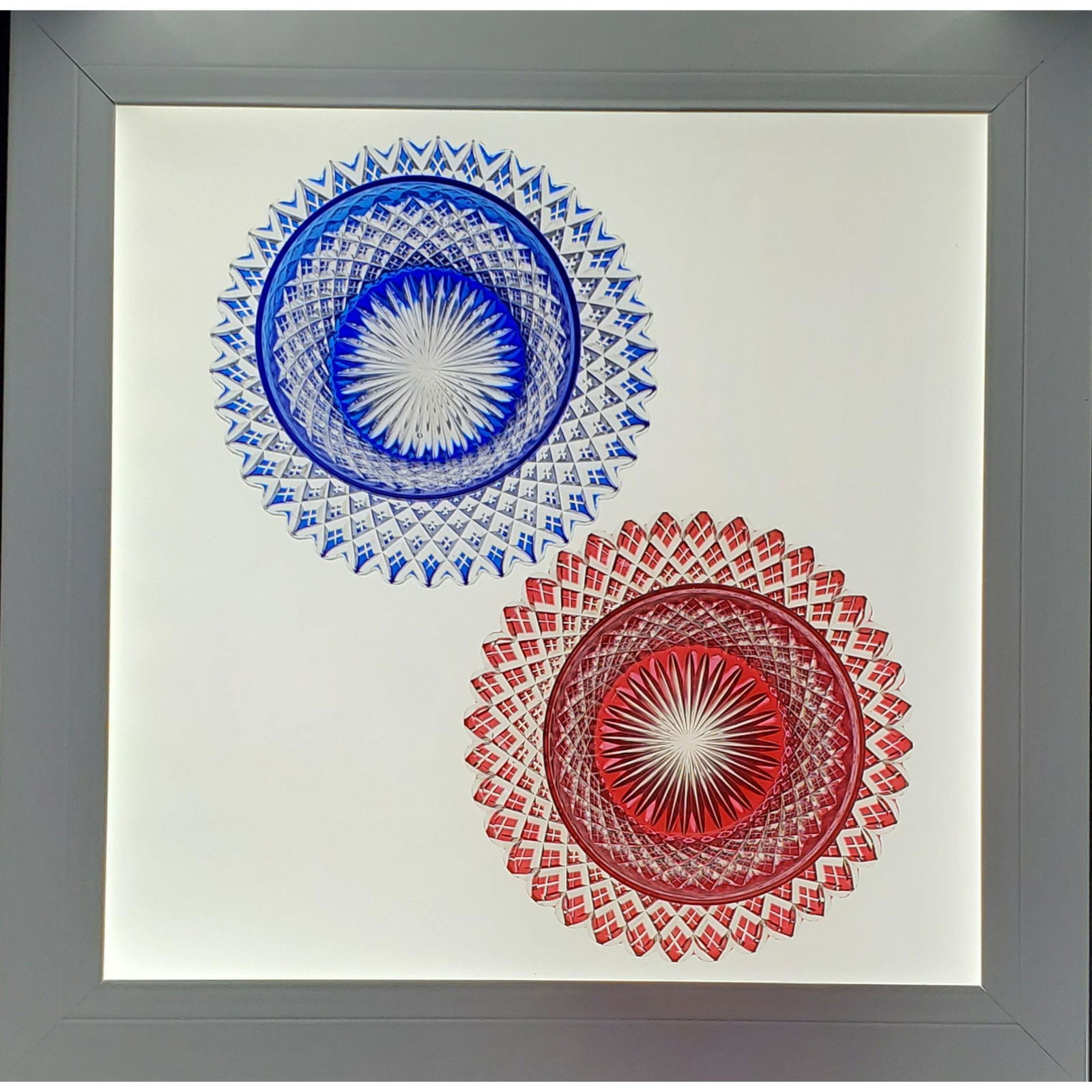 Pr Of ABP cut glass Roman Punch Cups Dorflinger (1 of 15)