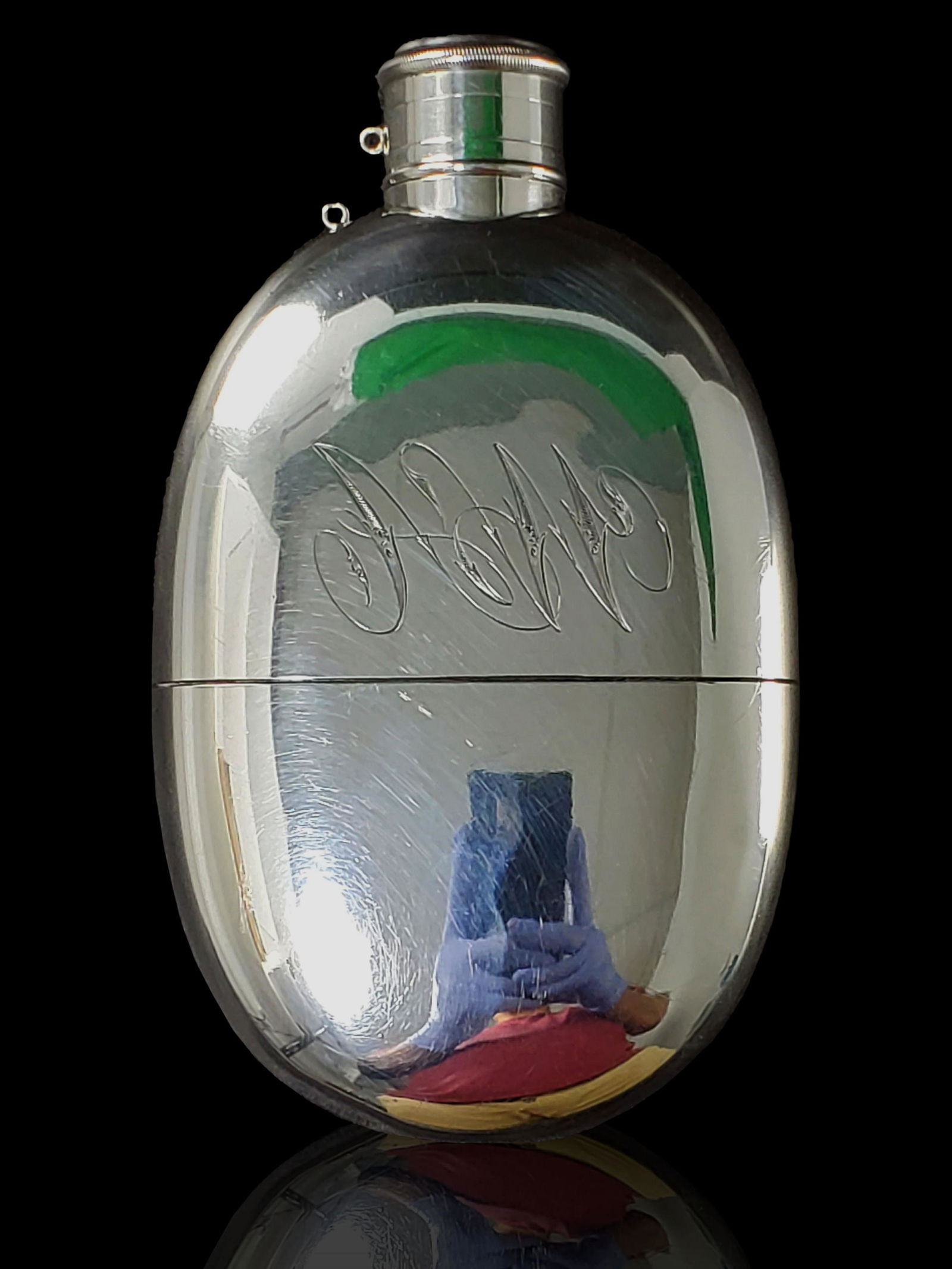 Gorham Sterling Silver Flask w/ Removable Cup (1 of 8)