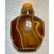 Chinese antique well hollowed banded agate snuff bottle