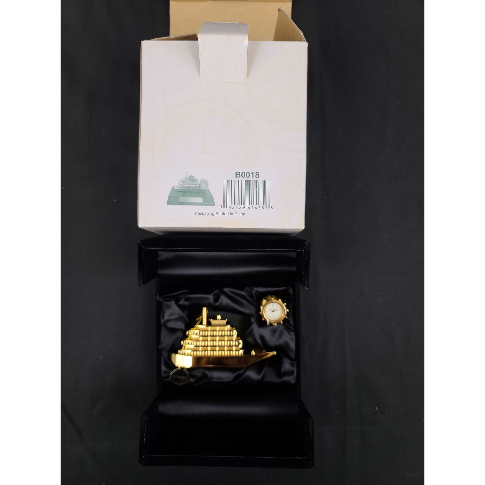 Bulova Miniature Clock B0018 RIVERBOAT: Bulova Miniature Clock B0018 RIVERBOAT