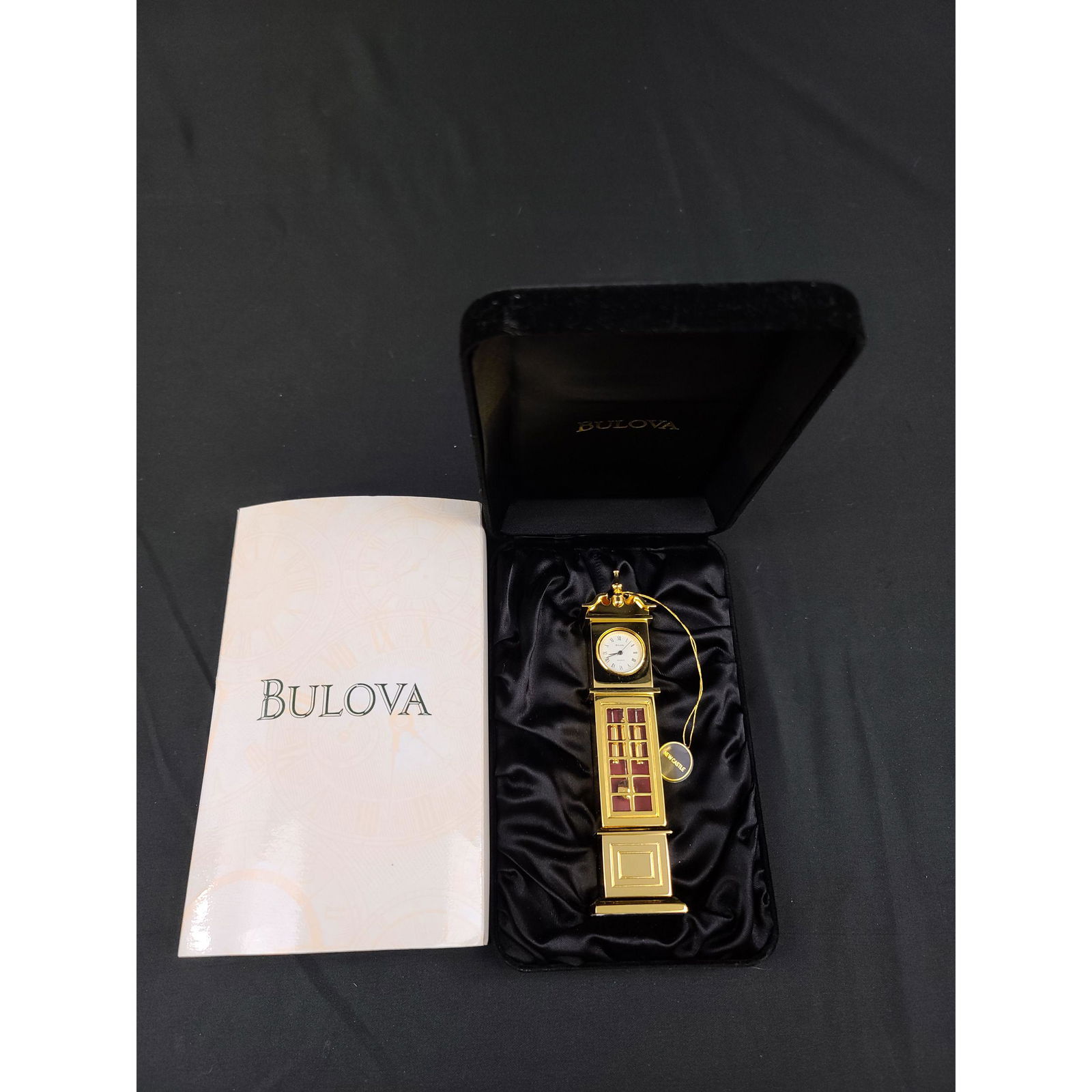 Bulova Miniature Clock B0552 GRANDFATHER CLOCK NEWCASTL: Bulova Miniature Clock B0552 GRANDFATHER CLOCK NEWCASTLE