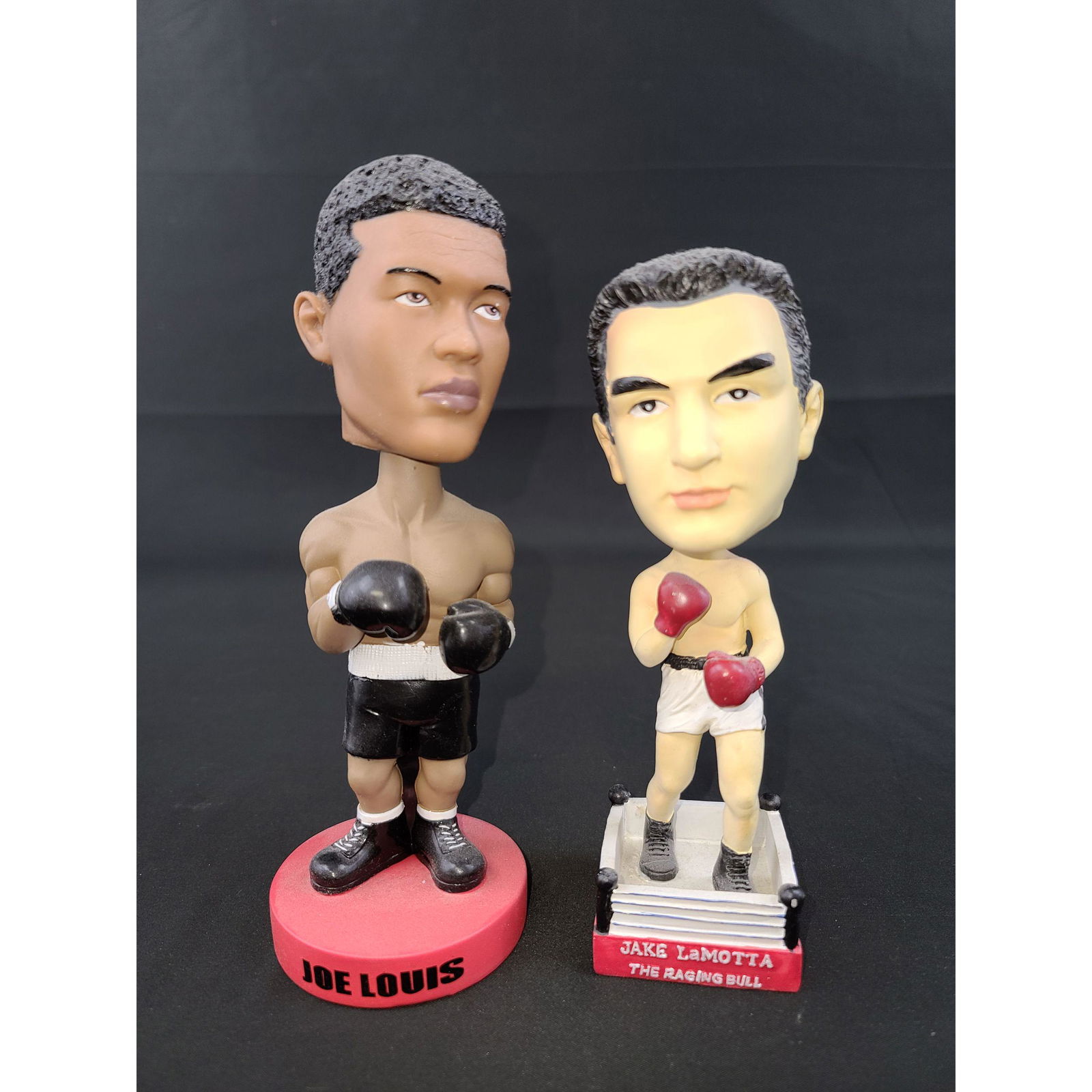 Joe Louis & Jake Lamotta Vintage Bobblehead Dolls (1 of 1)