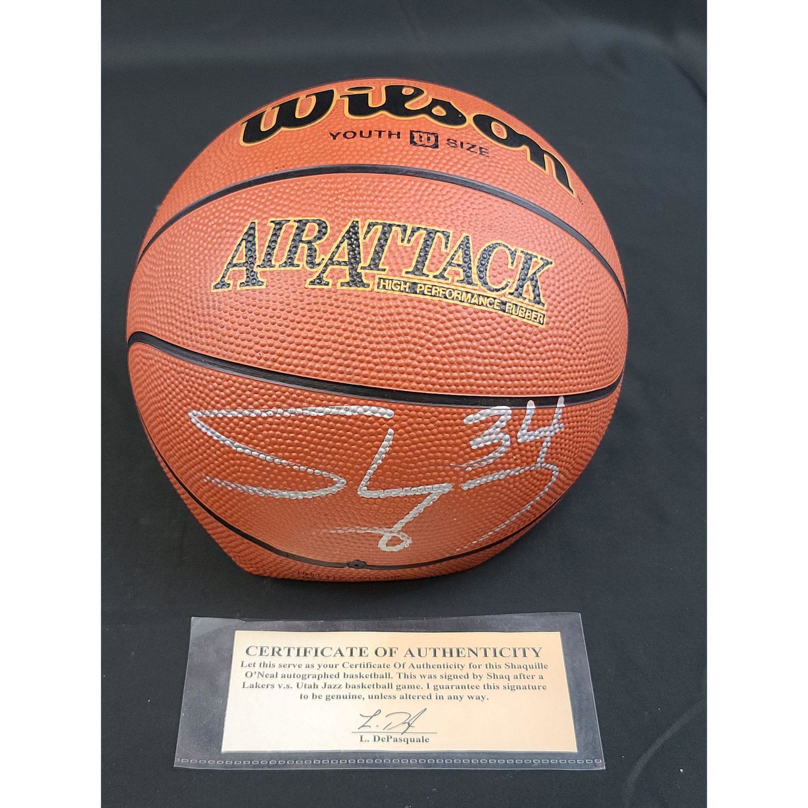 Autographed Shaquille O'Neal Wilson Basketball W/ COA: Autographed Shaquille O'Neal Wilson Basketball Official Size with CERTIFICATE OF AUTHENTICITY
