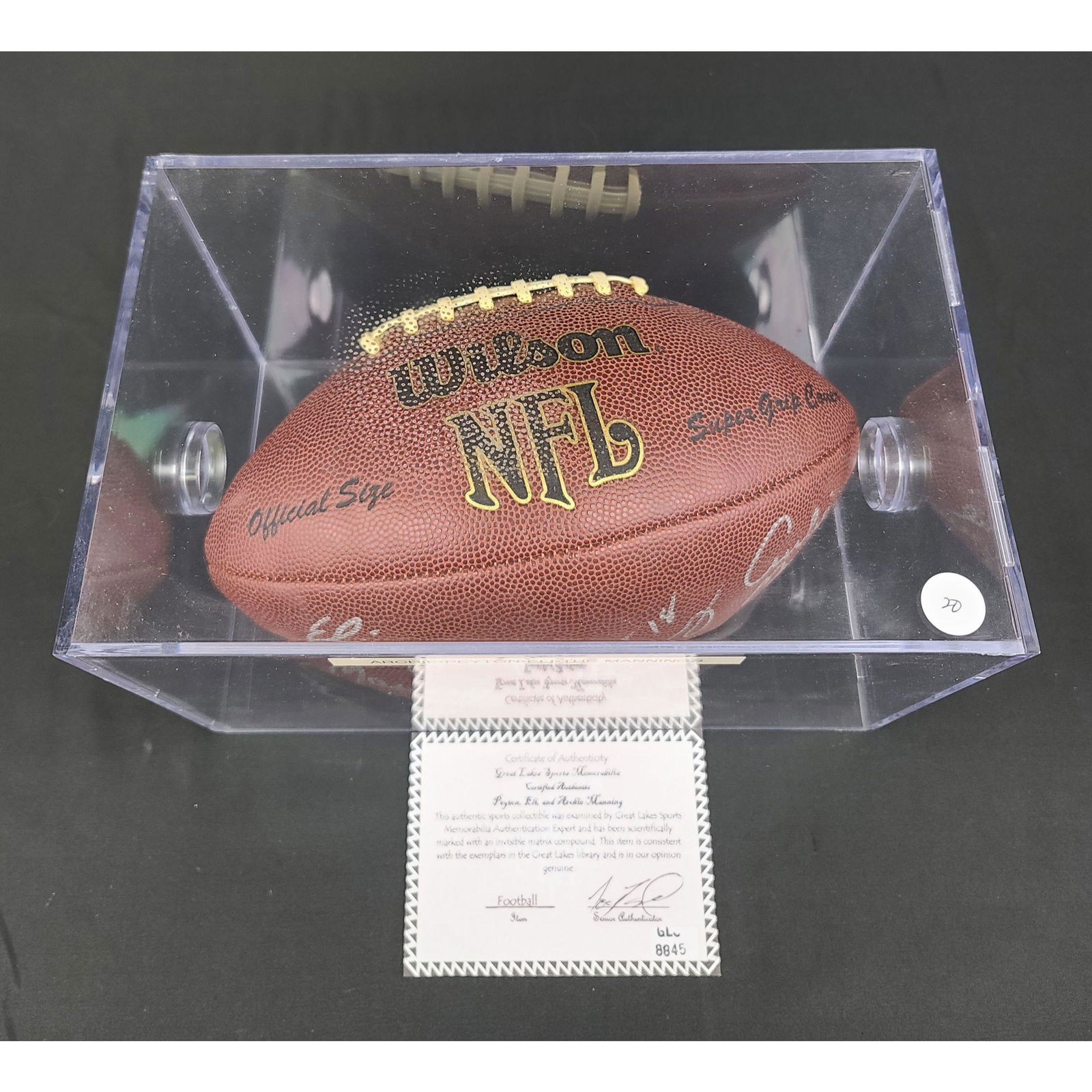Peyton, Eli &Archie Manning Signed NFL Football (1 of 4)