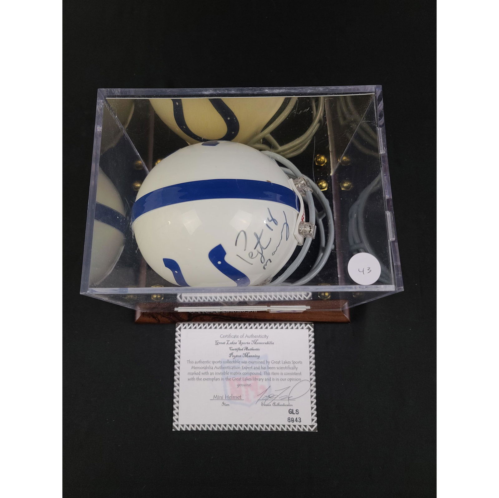 Official Peyton Manning #18 Indianapolis Colts Autograp (1 of 3)