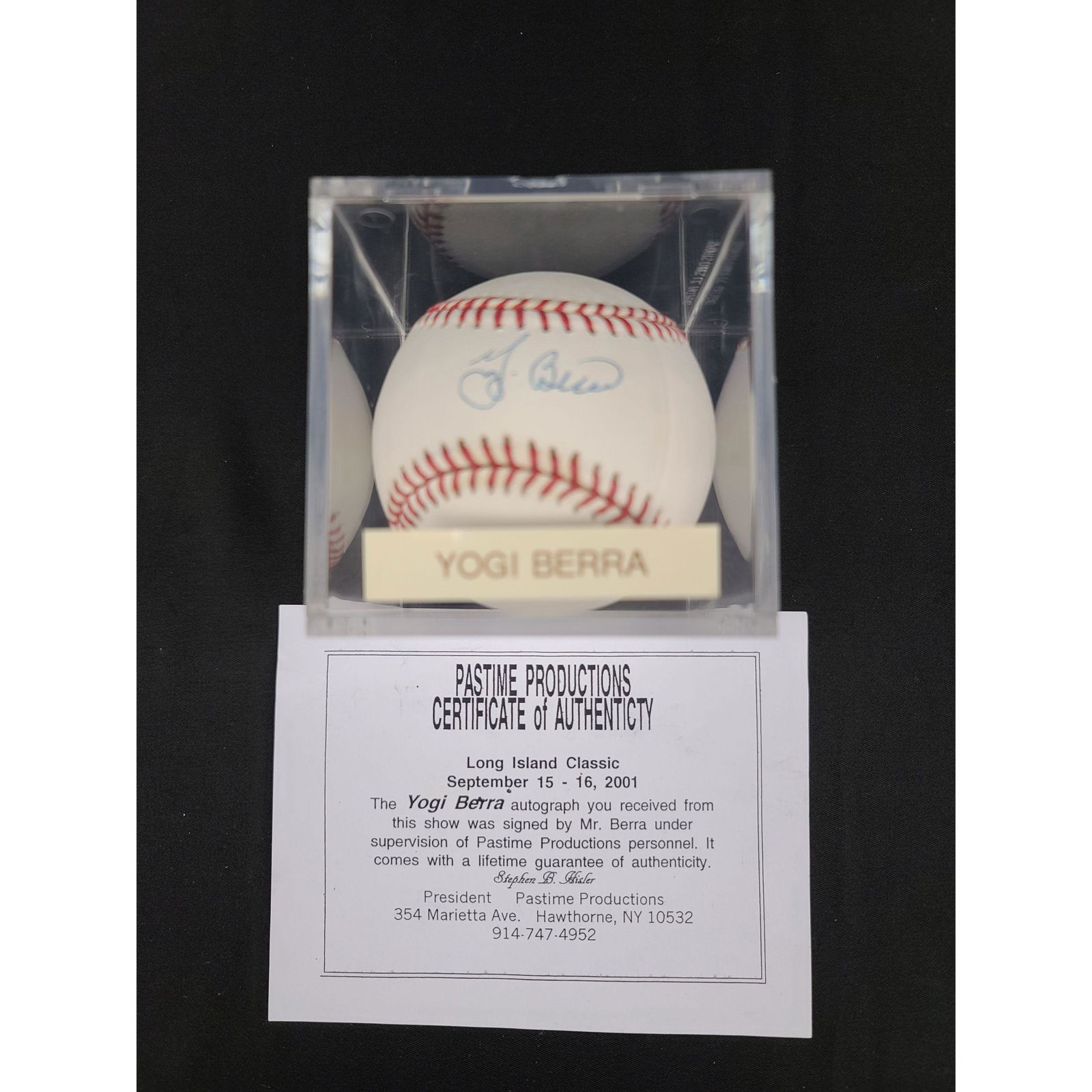YOGI BERRA Official MLB Autographed Baseball w/ COA (1 of 2)