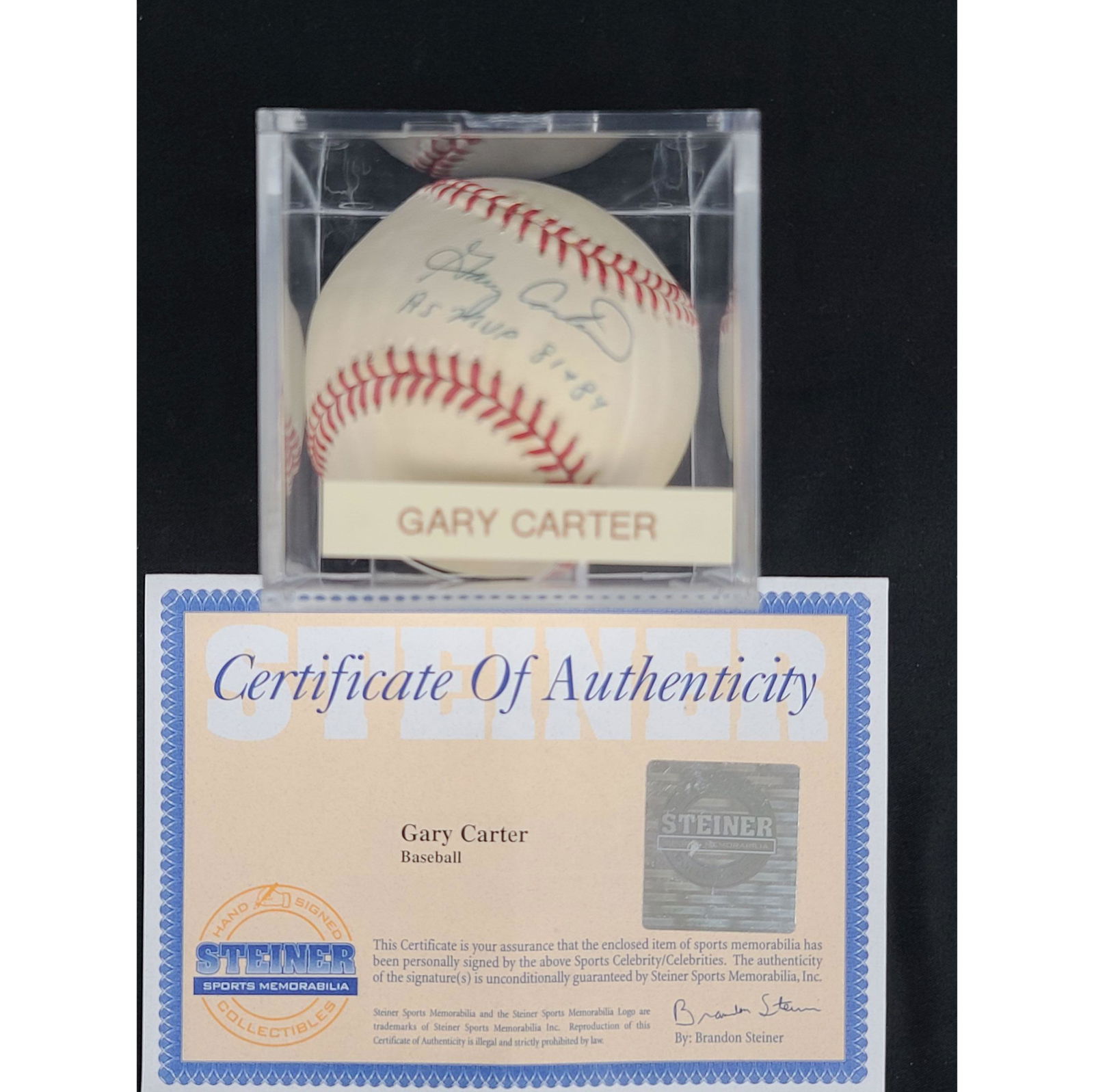 GARY CARTER MLB ALL-STAR MVP Autographed Baseball (1 of 2)