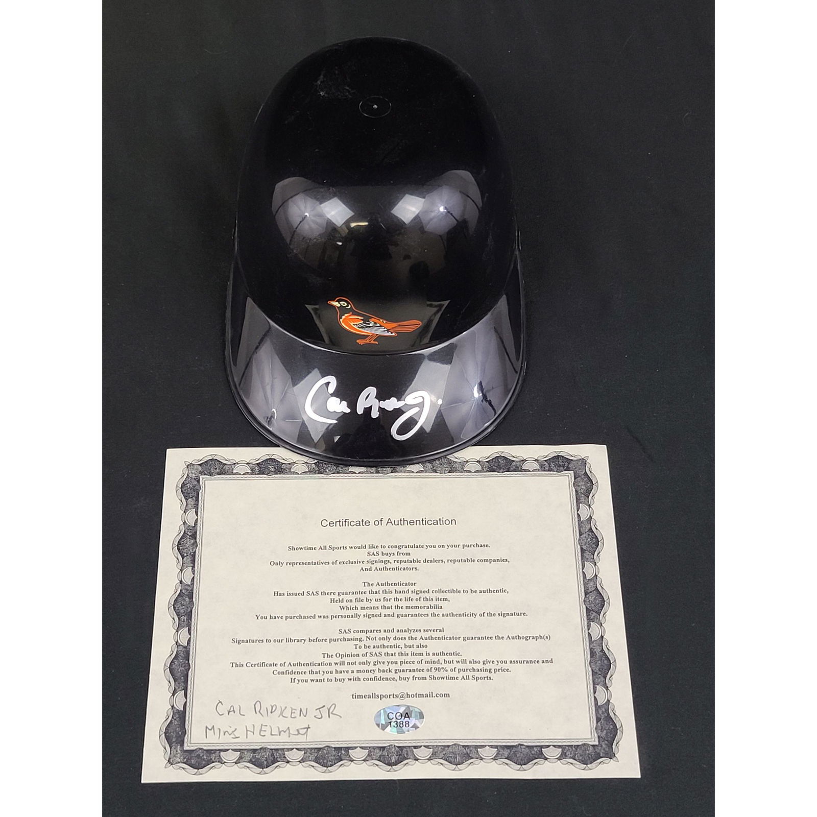 Authentic Autographed CAL RIPKEN JR Mini Helmet Baltimo (1 of 3)