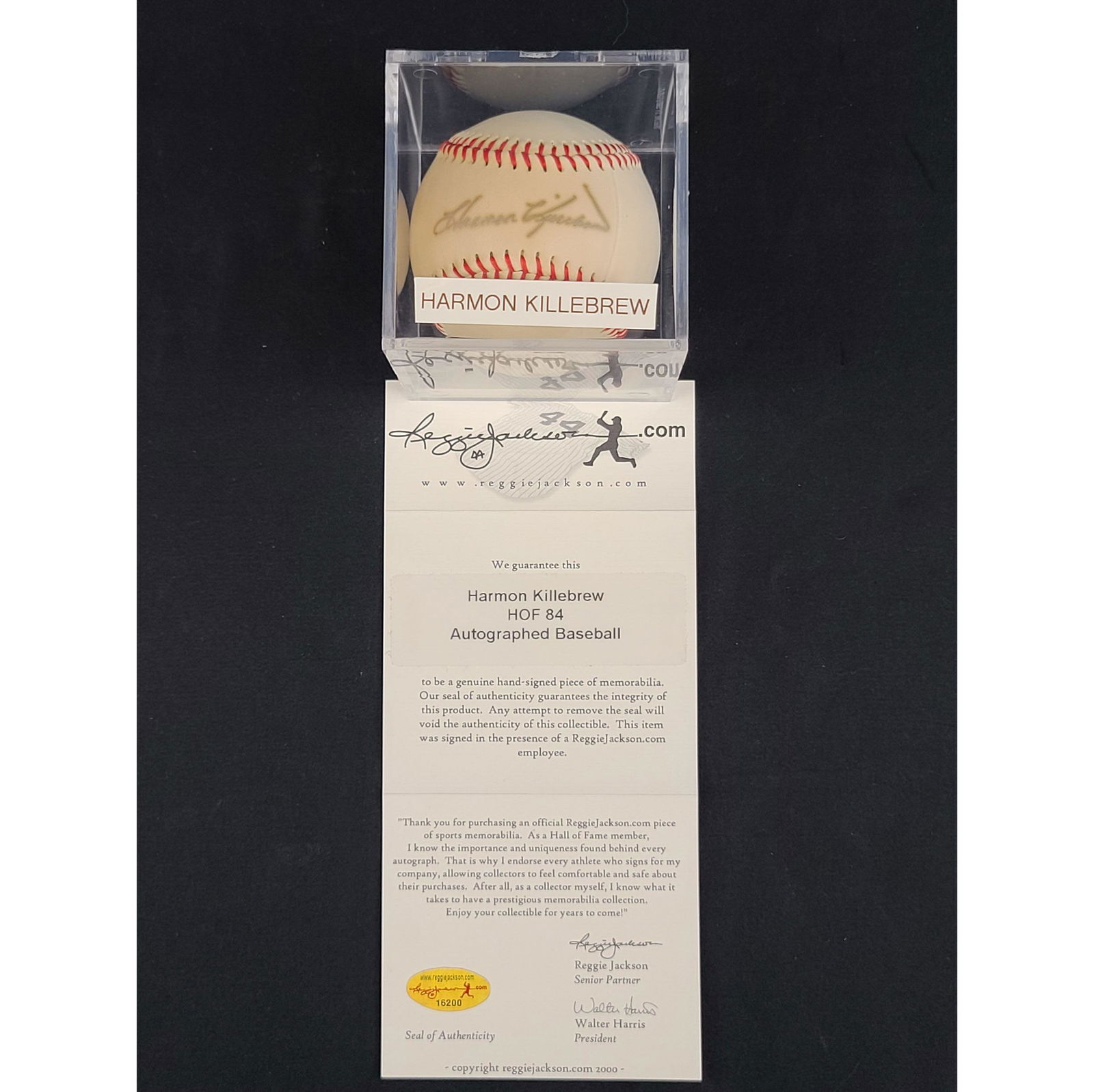 Autographed Harmon Killebrew "HOF 84"  Baseball w/ COA (1 of 6)