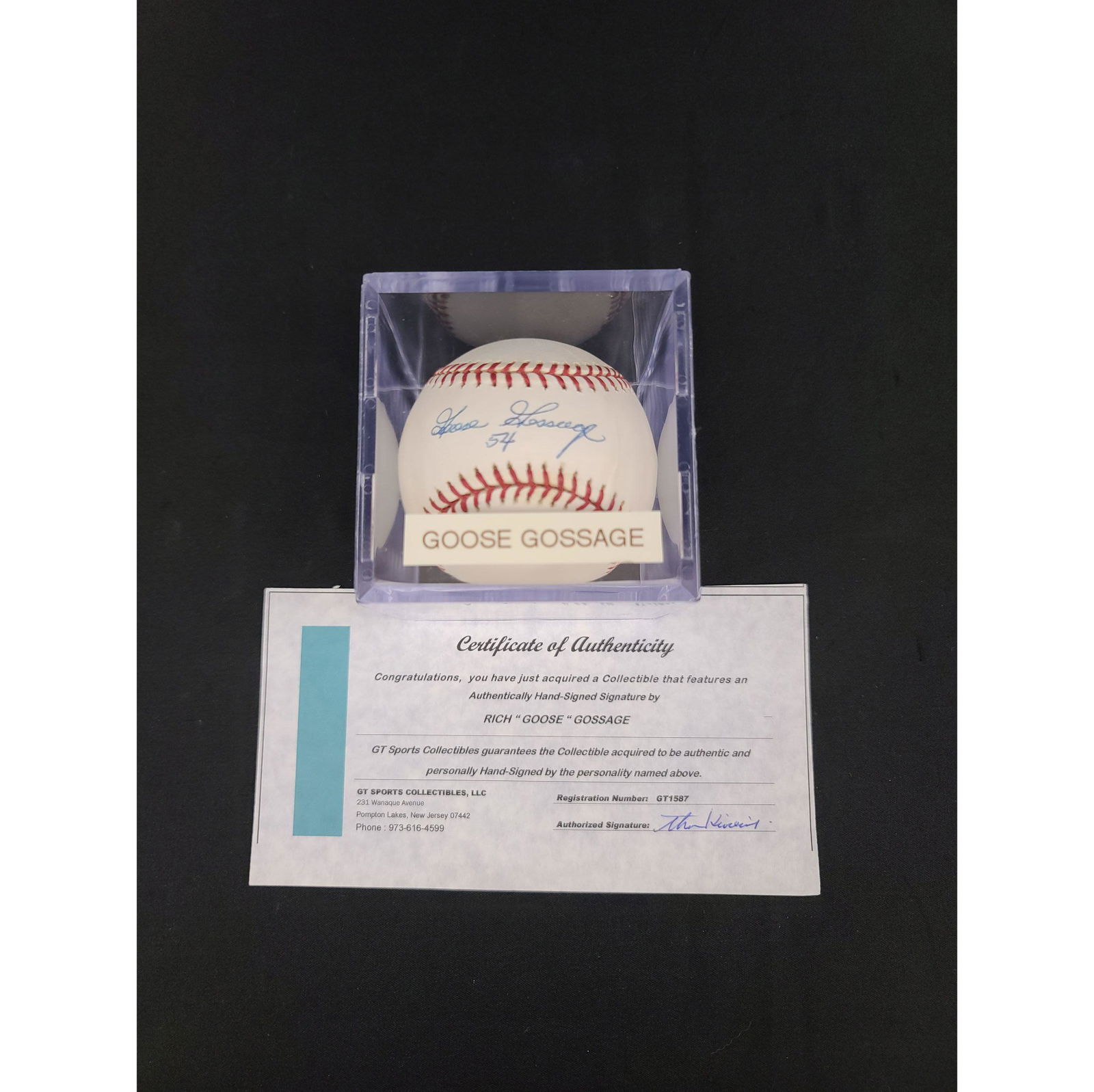 Autographed Rich "GOOSE" Gossage New York Yankees Baseb (1 of 3)