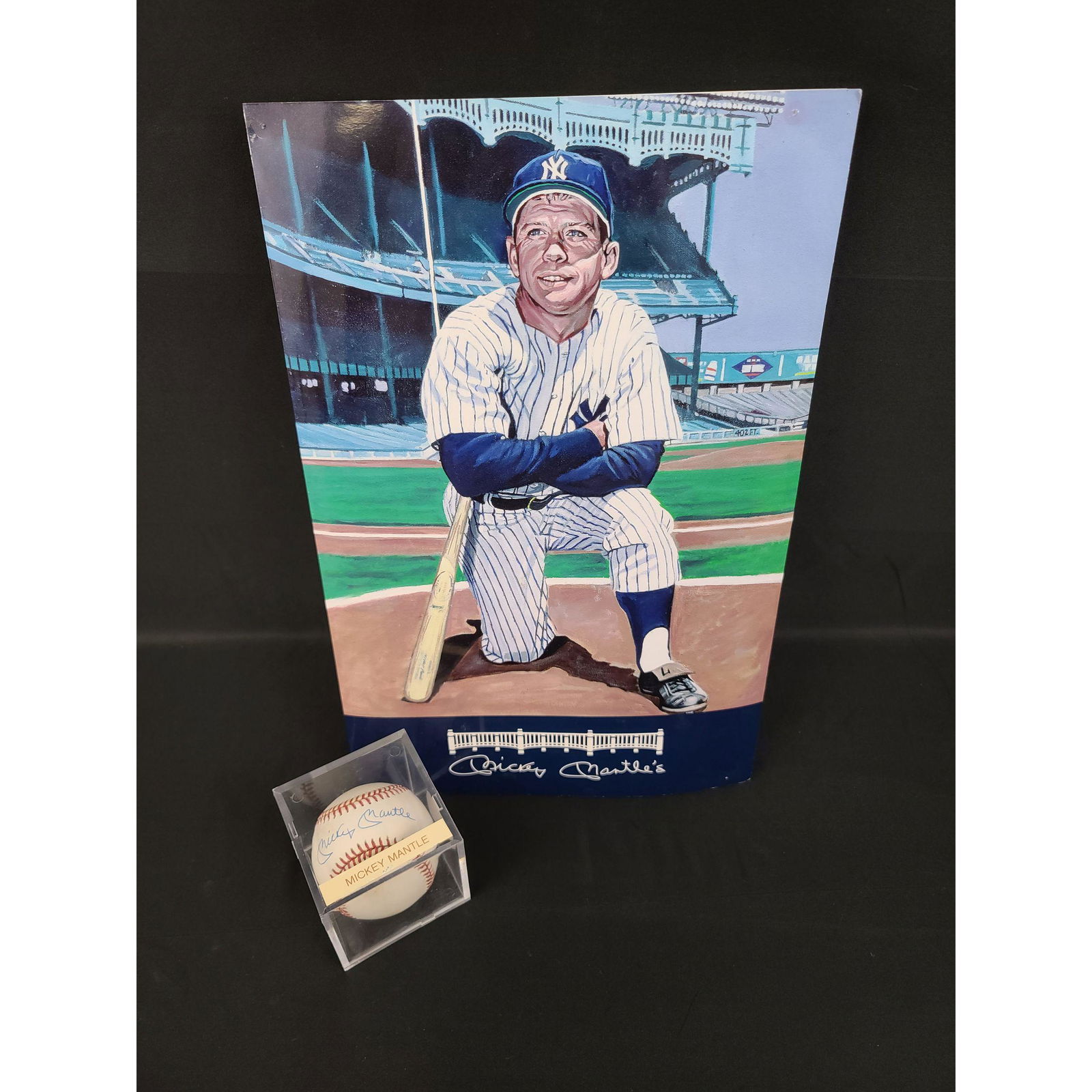 MICKEY MANTLE New York Yankees Autographed Baseball w/ (1 of 8)