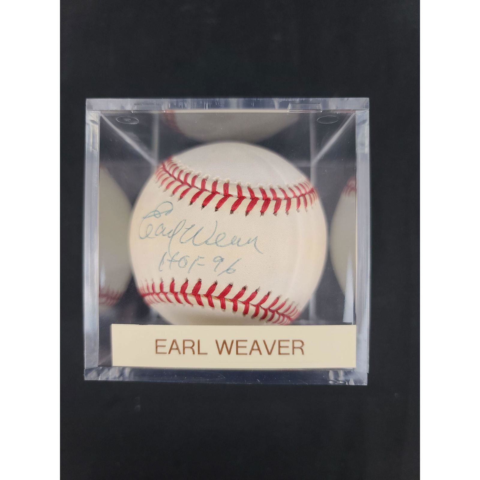 EARL WEAVER "HOF 96" Autographed MLB Baseball (1 of 2)