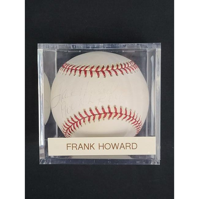 FRANK HOWARD "1960 N.L R.O.Y" Autographed MLB Baseball (1 of 2)