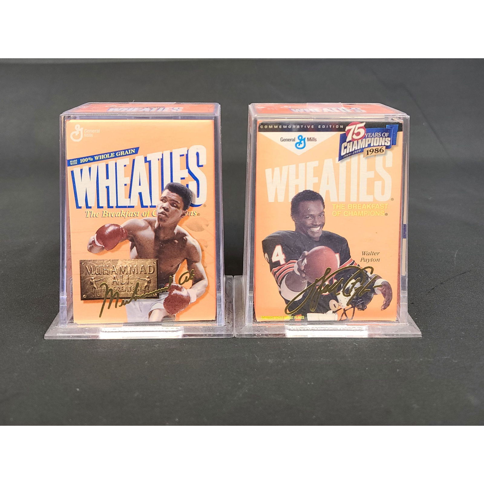 2 Collectible Wheaties 24K Gold Signature Muhammad Ali (1 of 2)