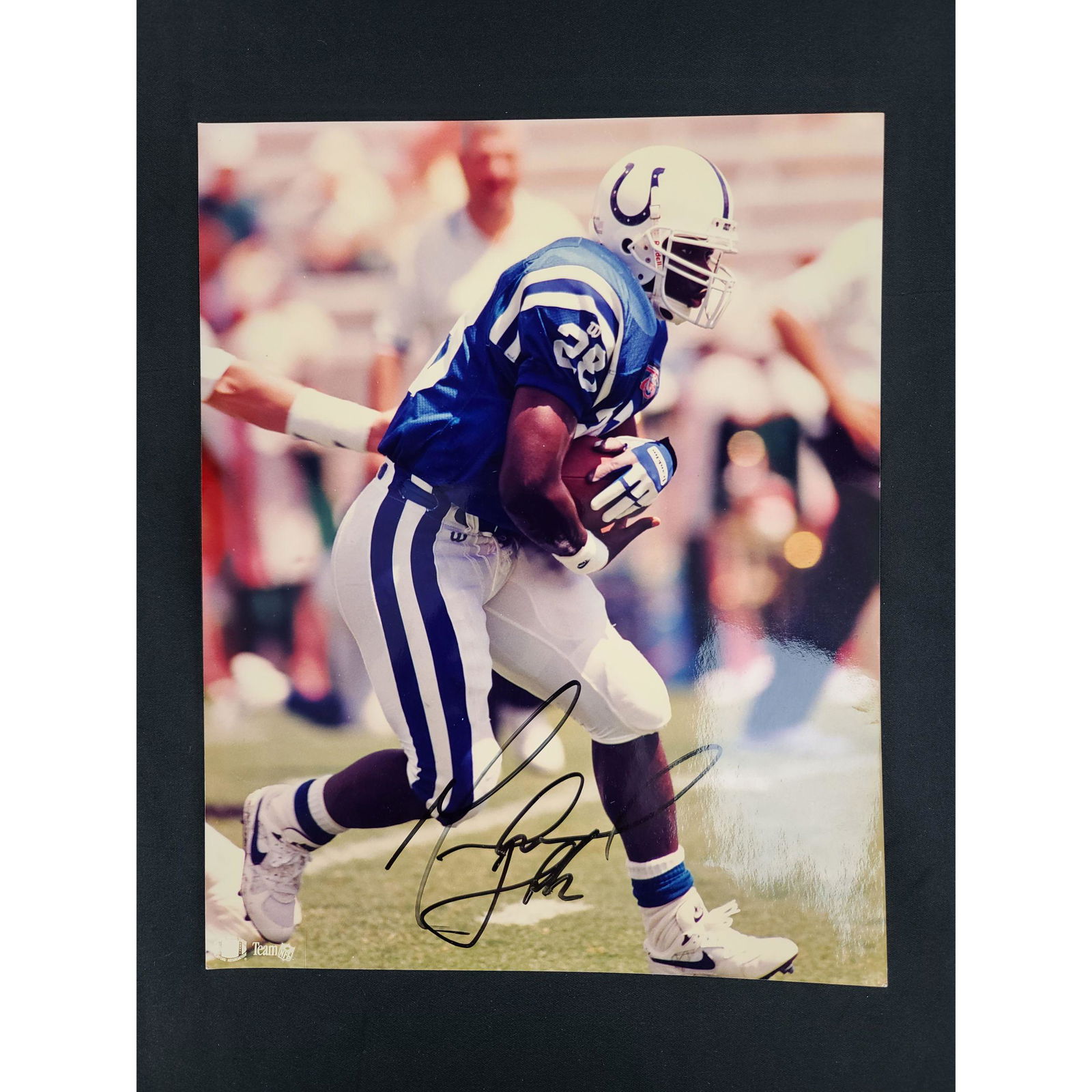 MARSHALL FAULK INDIANAPOLIS COLTS AUTOGRAPHED PHOTO (1 of 3)