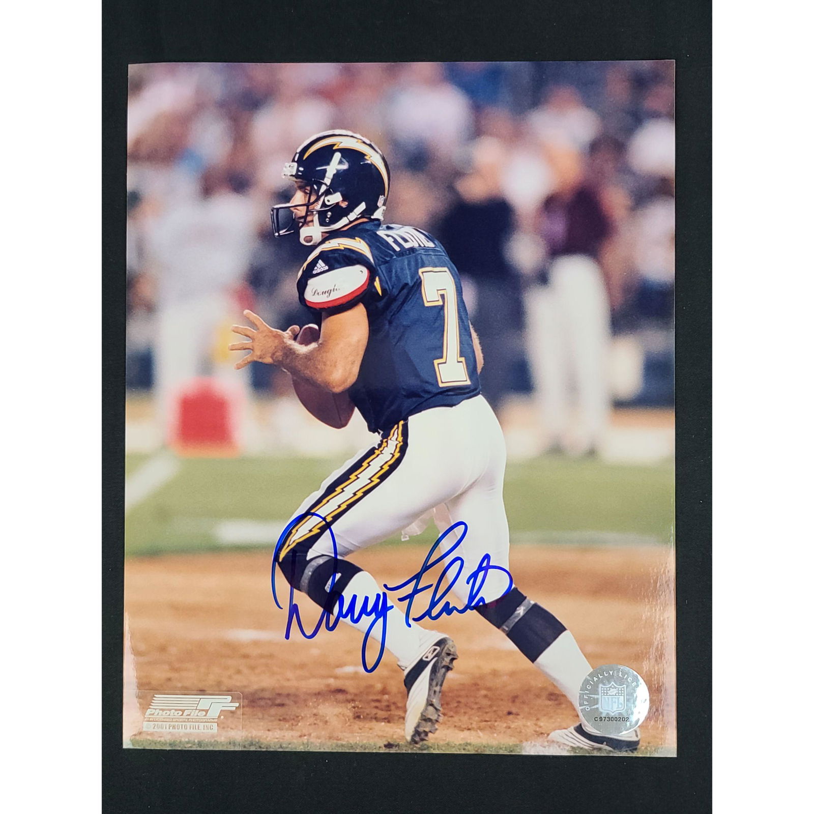 DOUG FLUTIE San Diego Chargers Autographed Photo w/ CO (1 of 3)