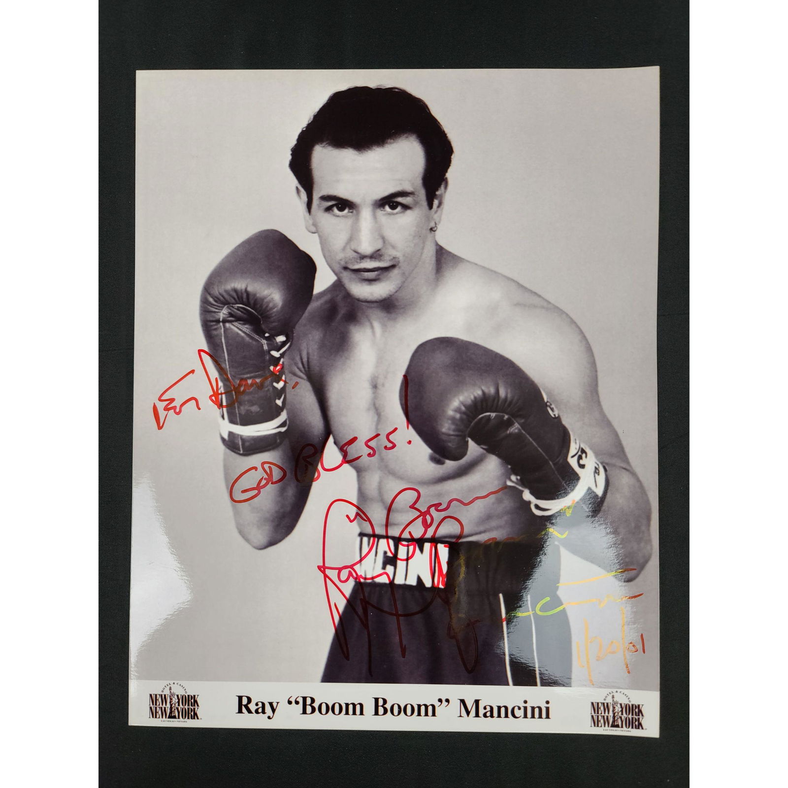 RAY "BOOM BOOM" MANCINI Autographed Photo 8x10 (1 of 1)