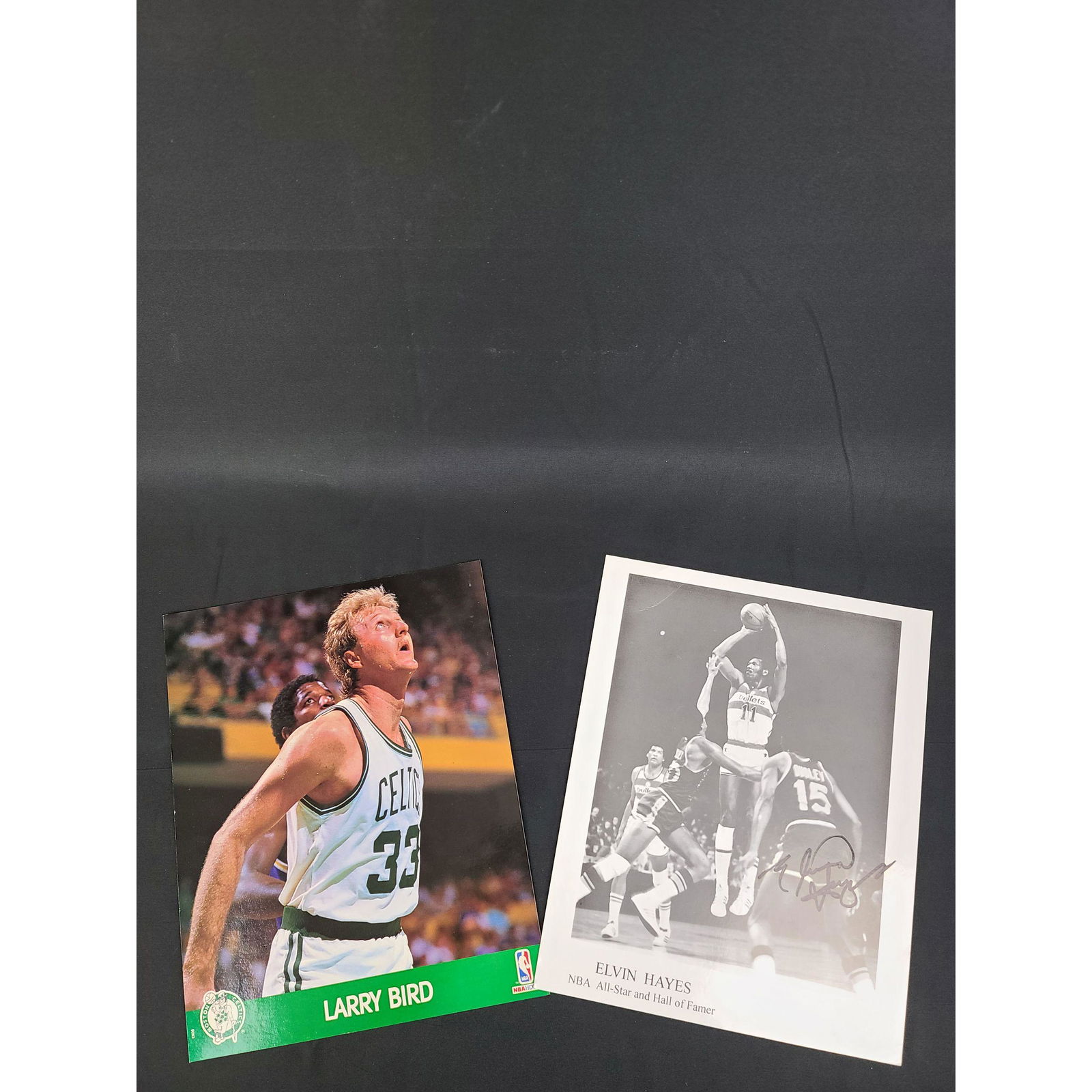 LOT OF 2 NBA ALL-STAR ELVIN HAYES AUTOGRAPHED PHOTOS W/ (1 of 3)