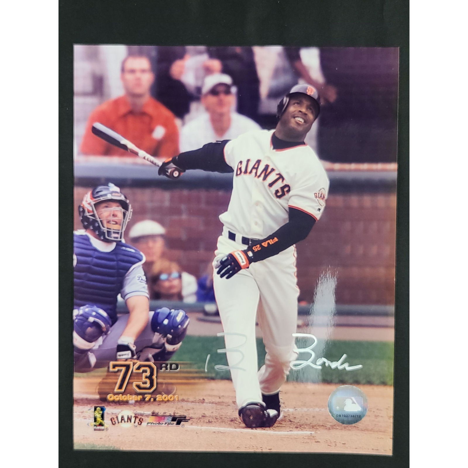 BARRY BONDS AUTOGRAPHED "73rd" Photo with COA (1 of 3)