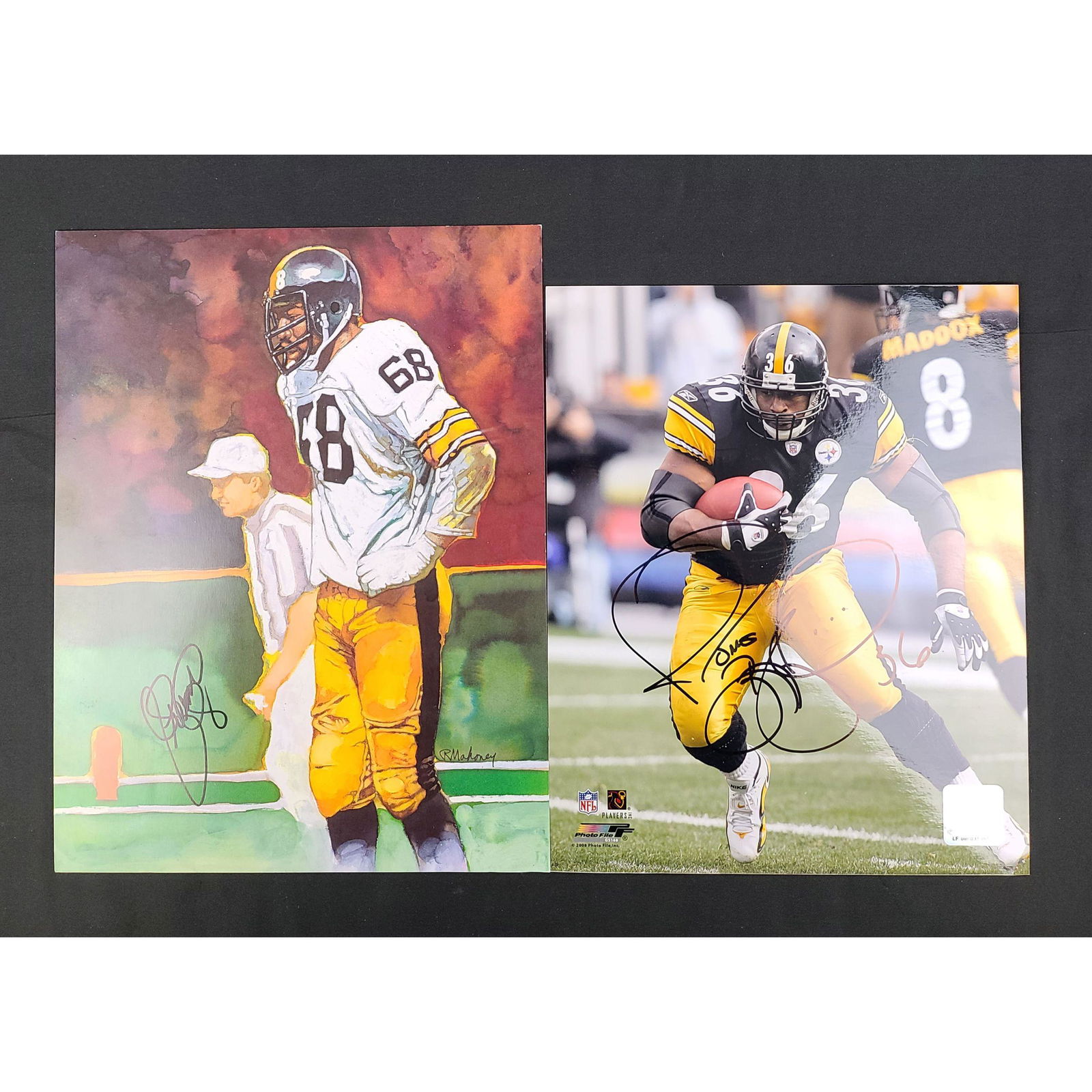PITTSBURG STEELERS AUTOGRAPHED PHOTOS JEROME "BUS" BETT (1 of 4)