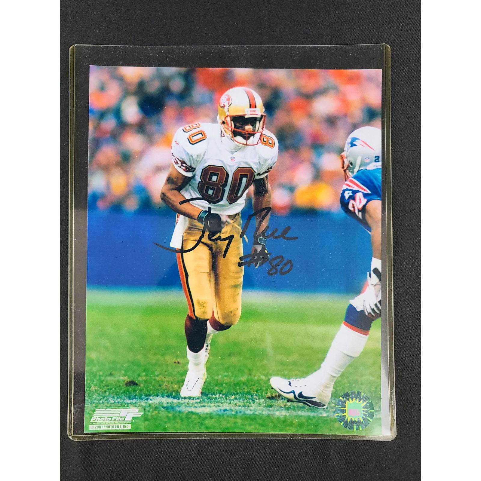 SAN FRANCISCO 49ERS AUTOGRAPHED JERRY RICE PHOTO W/ COA (1 of 3)