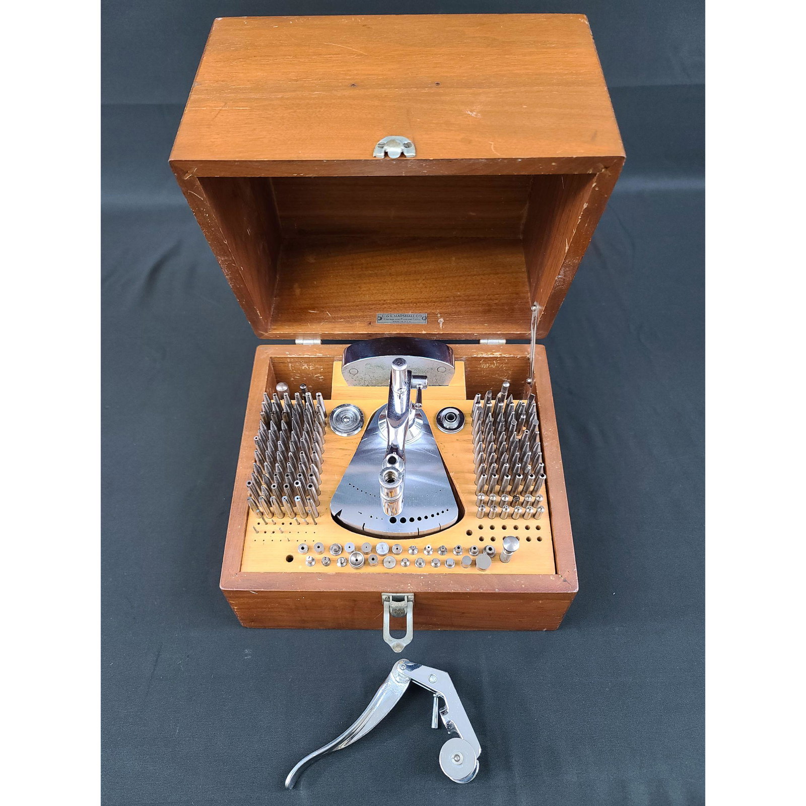 C & E Marshall Co. Watchcraft Staking Tool...: C & E Marshall Co. Watchcraft Staking Tool in Original Case