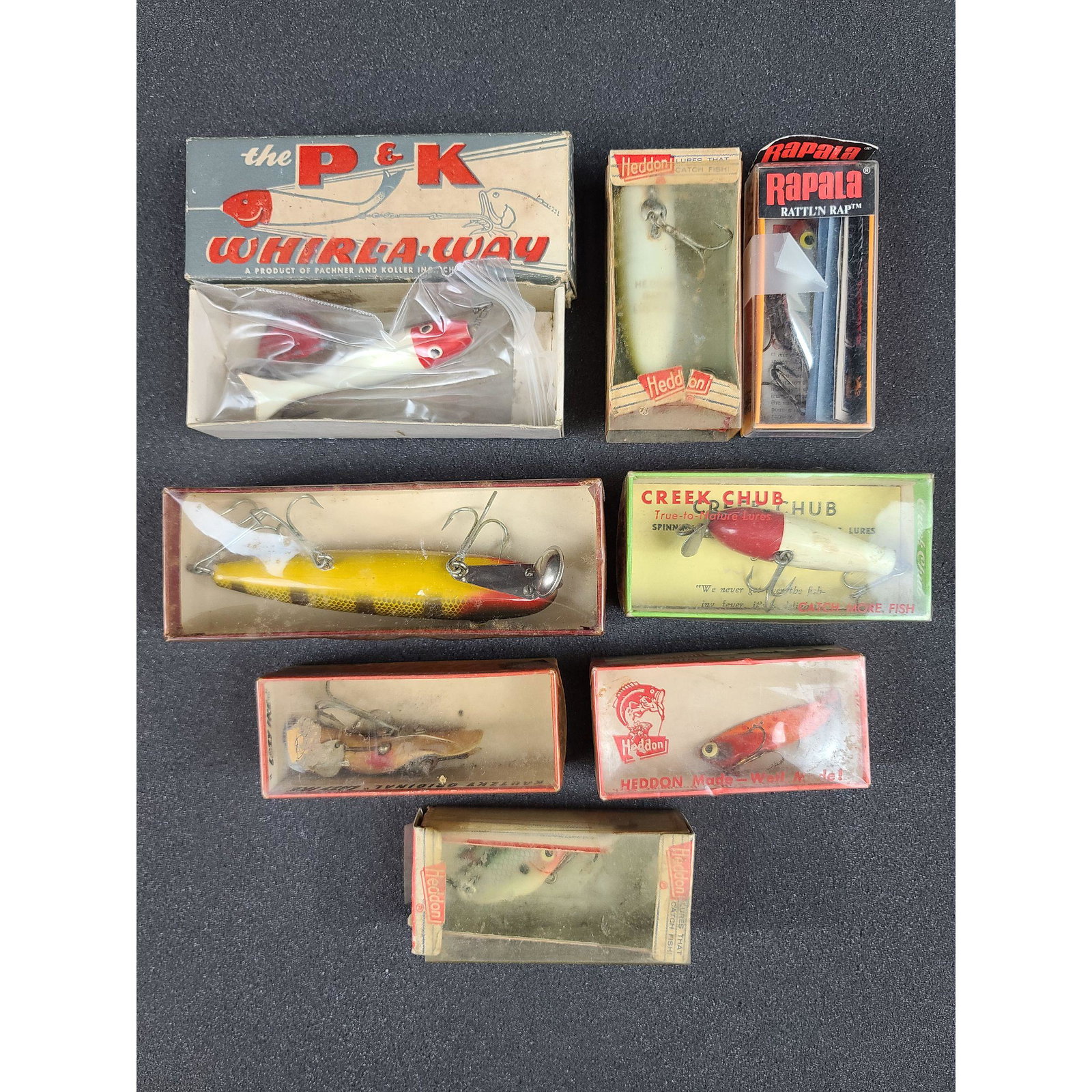 8 Vintage Fishing Lures: 8 Vintage Fishing Lures