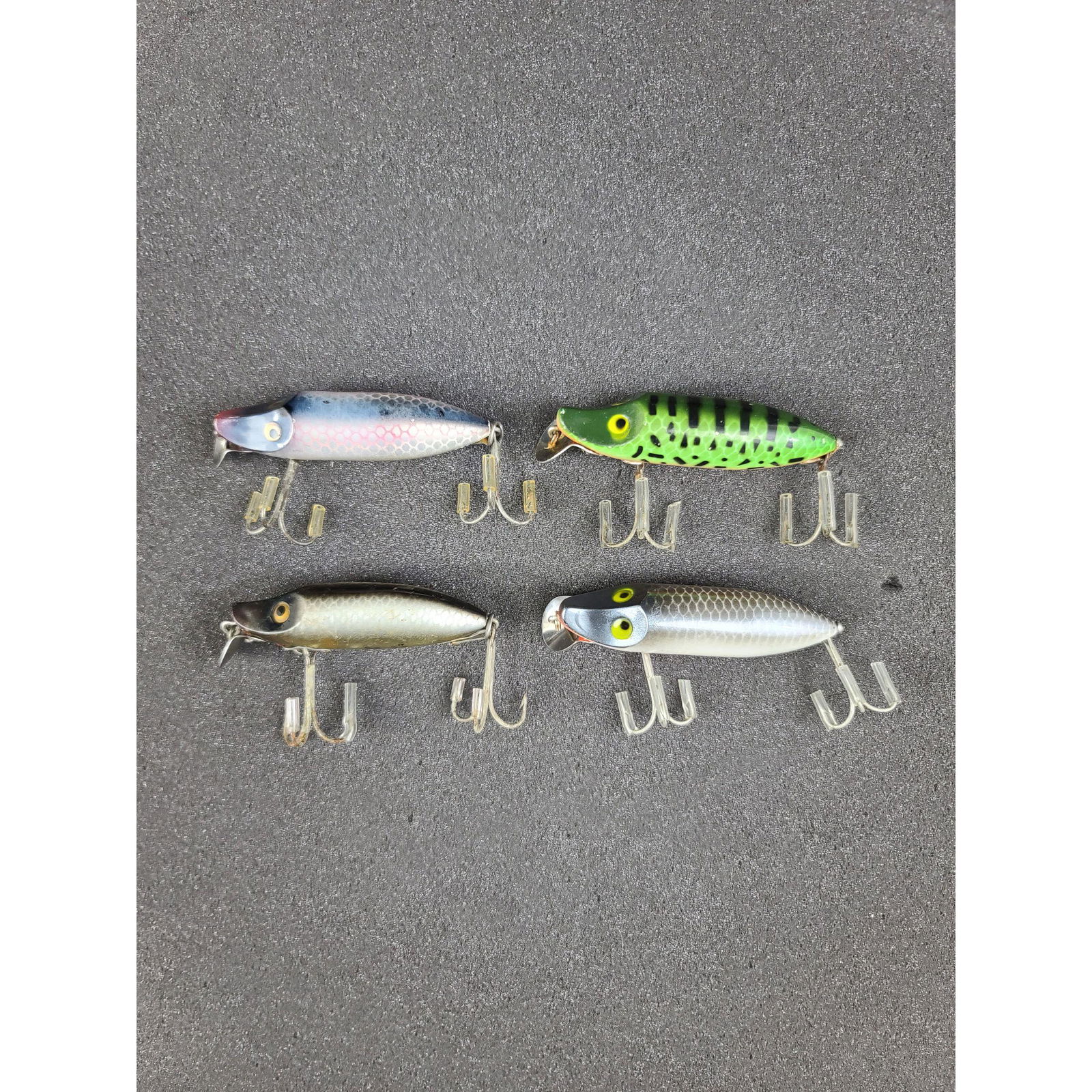 4 Vintage Fishing Lure Heddon River Runts (1 of 7)