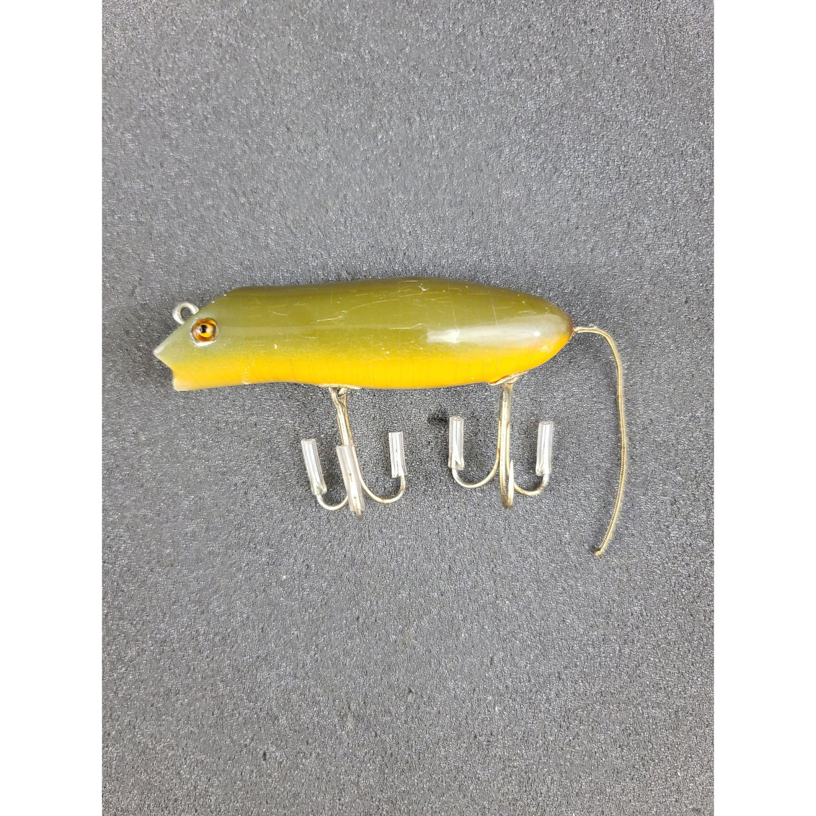 Vintage Fishing Lure Shakespeare Mouse Lure Glass Eyes (1 of 6)