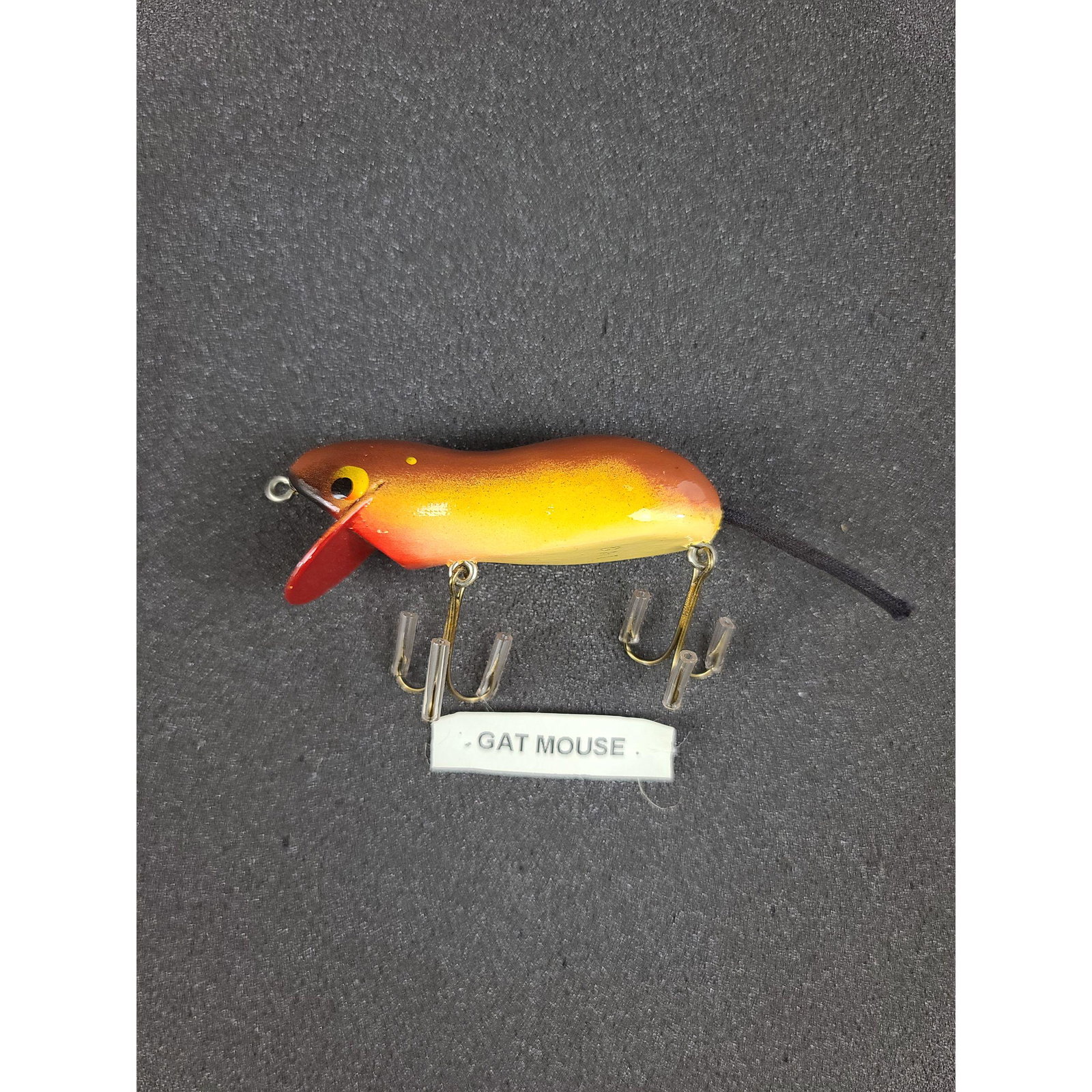 1 Vintage Fishing Lure GAT Mouse: 1 Vintage Fishing Lure GAT Mouse