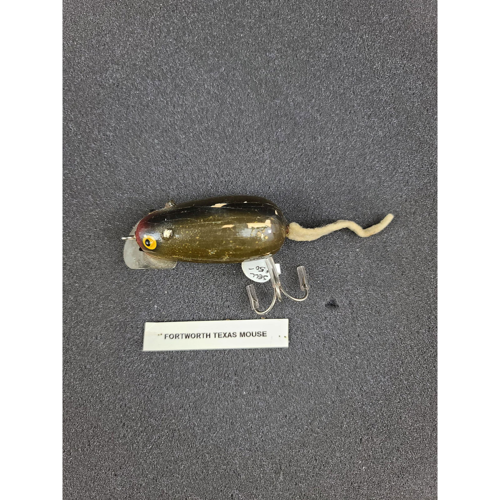 1 Vintage Fishing Lure Forth Worth TX Mouse: 1 Vintage Fishing Lure Forth Worth TX Mouse