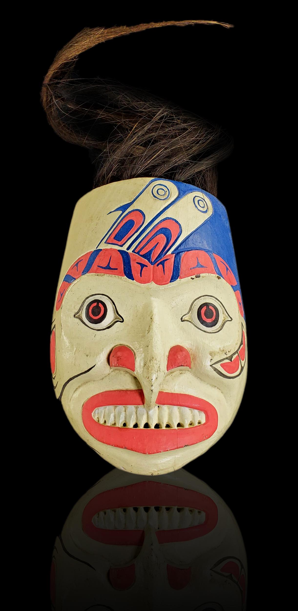 Vintage Native American Tlingit or Haida mask 1940's (1 of 8)