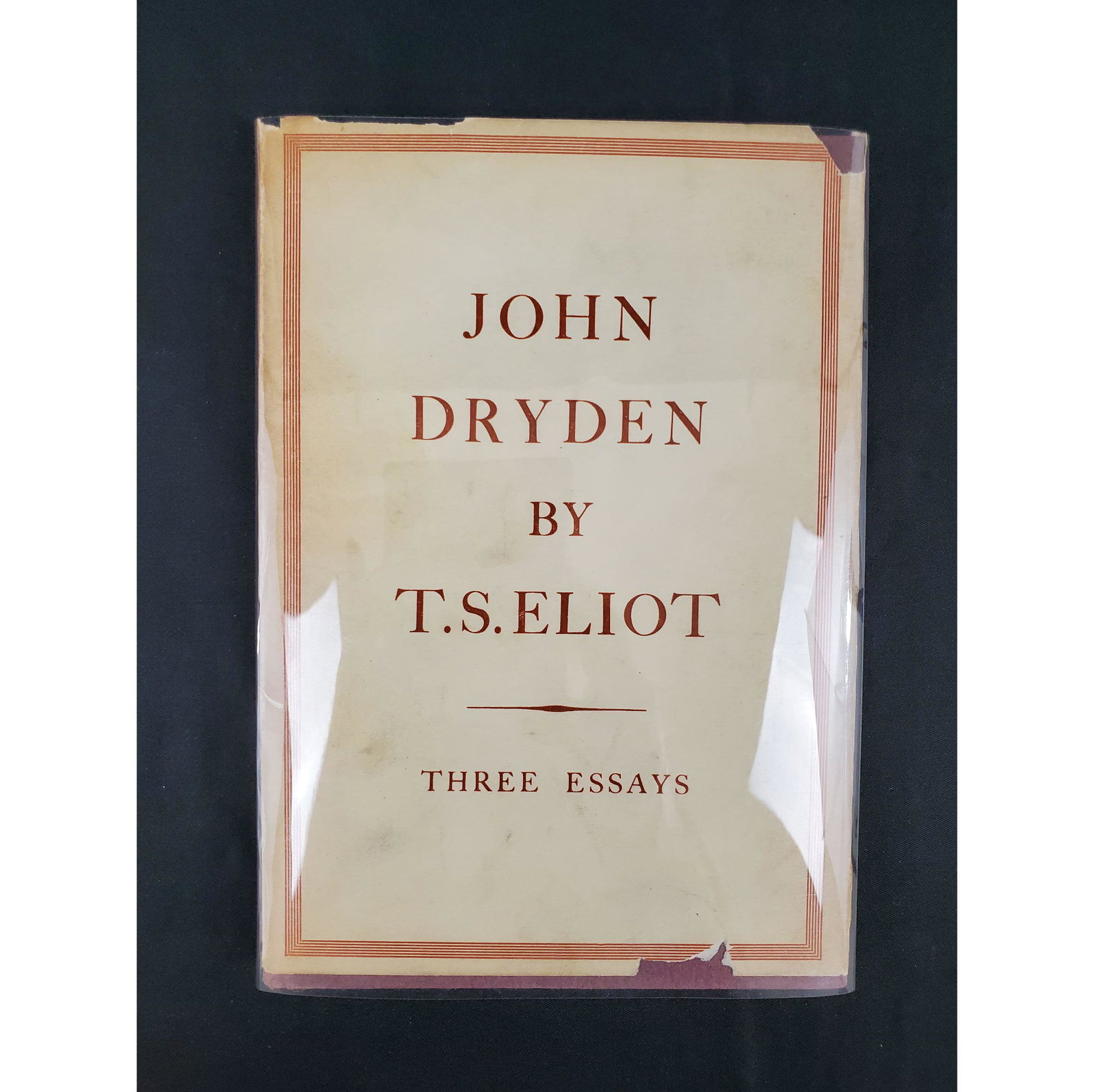 T.S Eliot, John Dryden 3 essays 1932 (1 of 7)