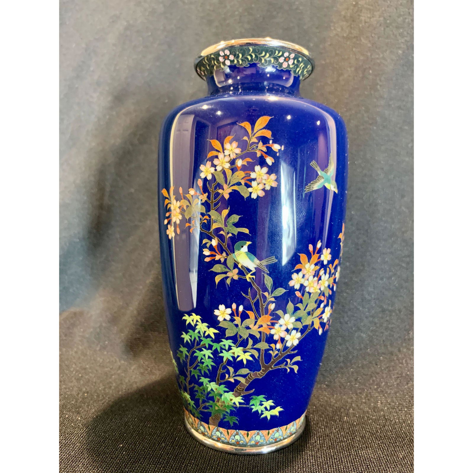 Antique Cloisonne vase signed inaba circa 1900 (1 of 20)